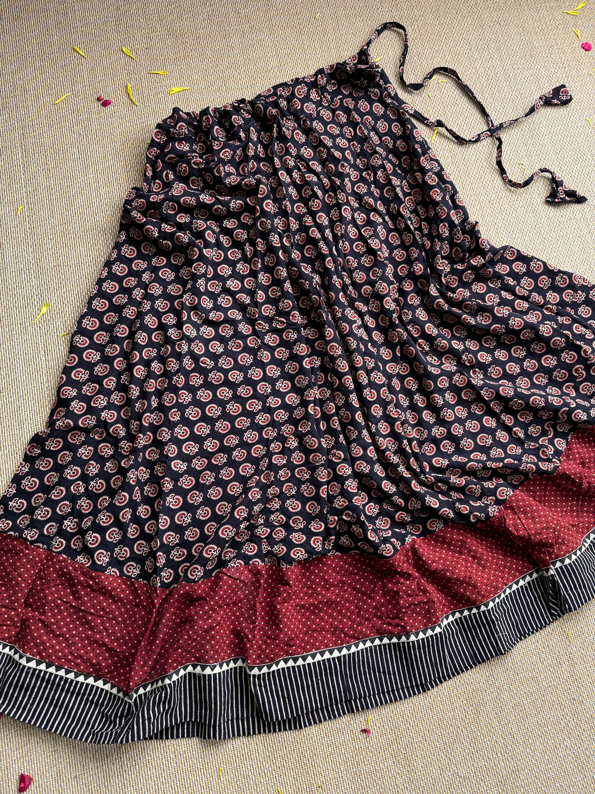 Ajrakh flair Skirt