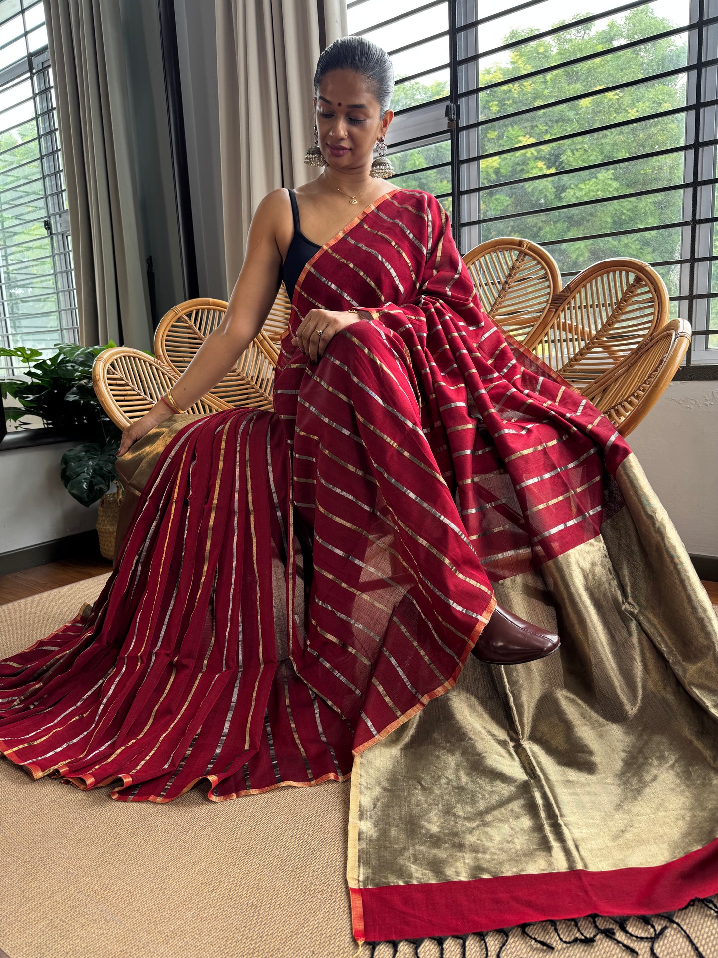 4 pedal loom Maheswar saree