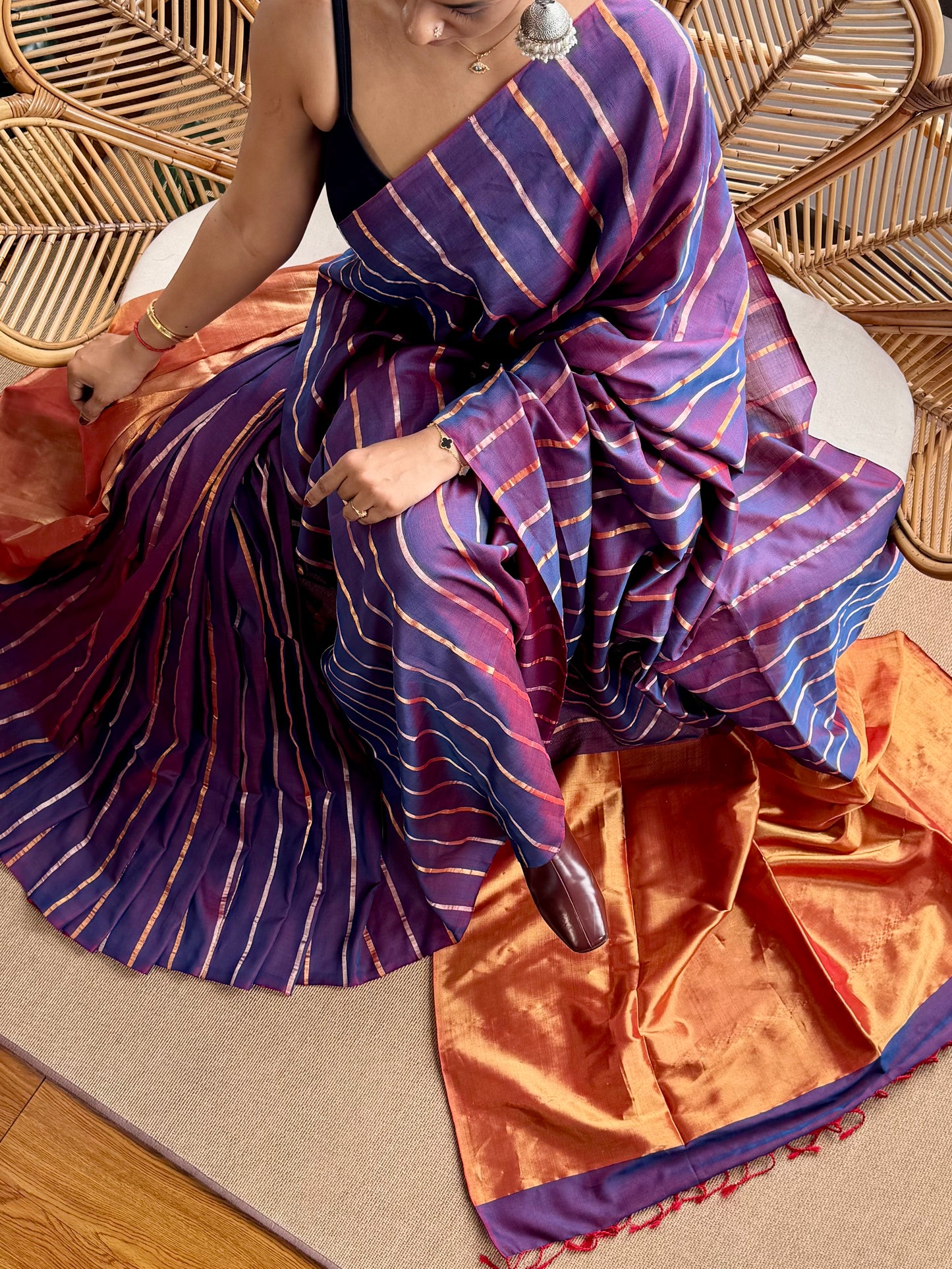 4 pedal loom Maheswar saree