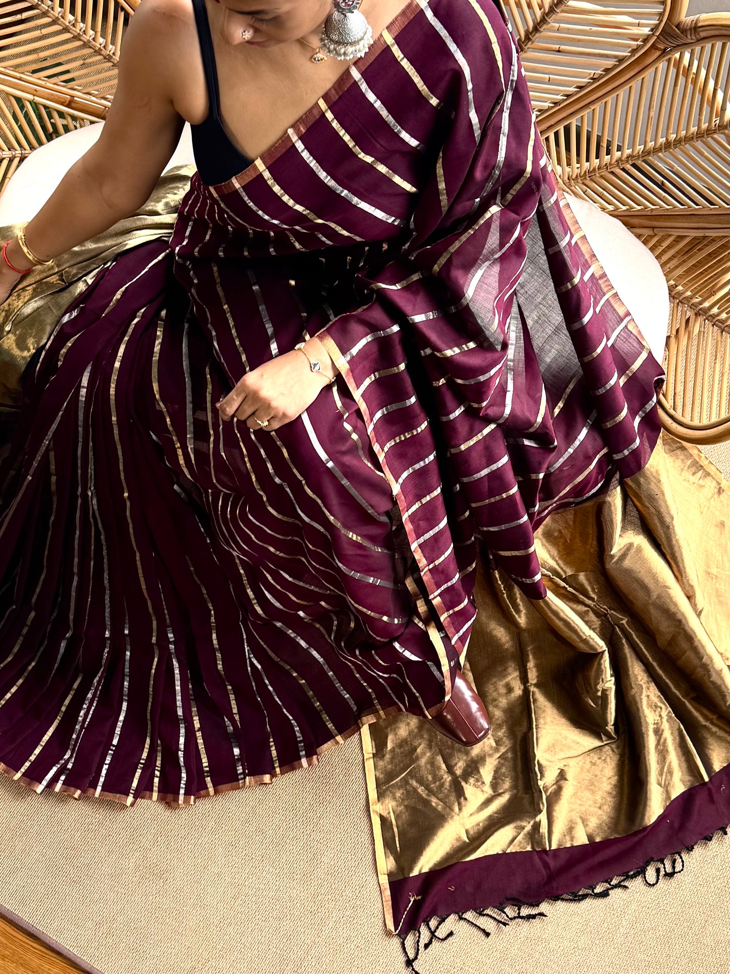 4 pedal loom Maheswar saree