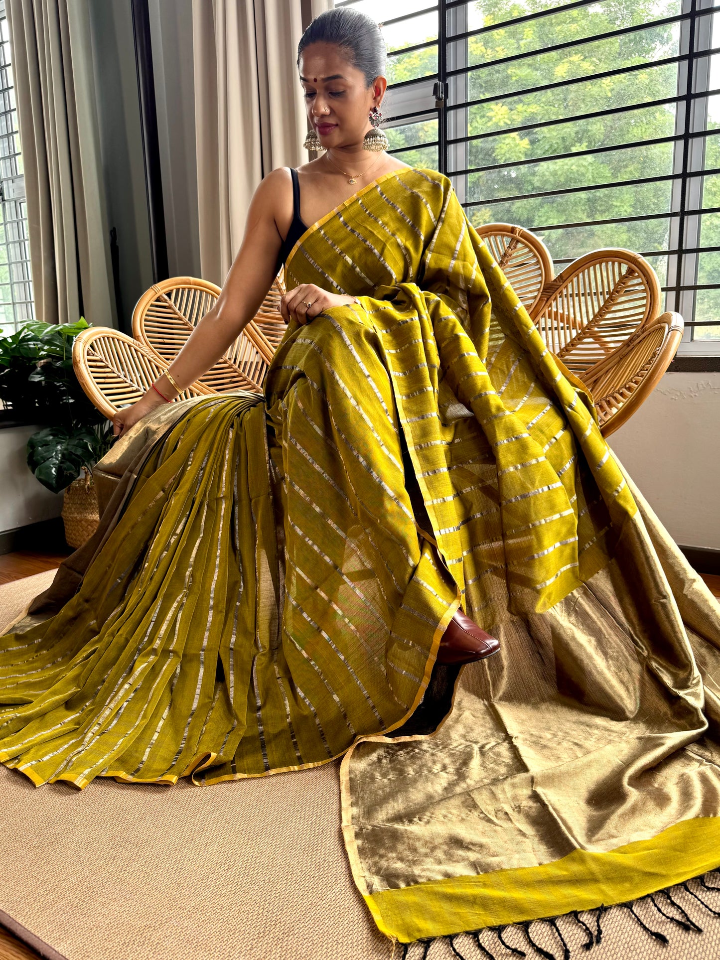 4 pedal loom Maheswar saree