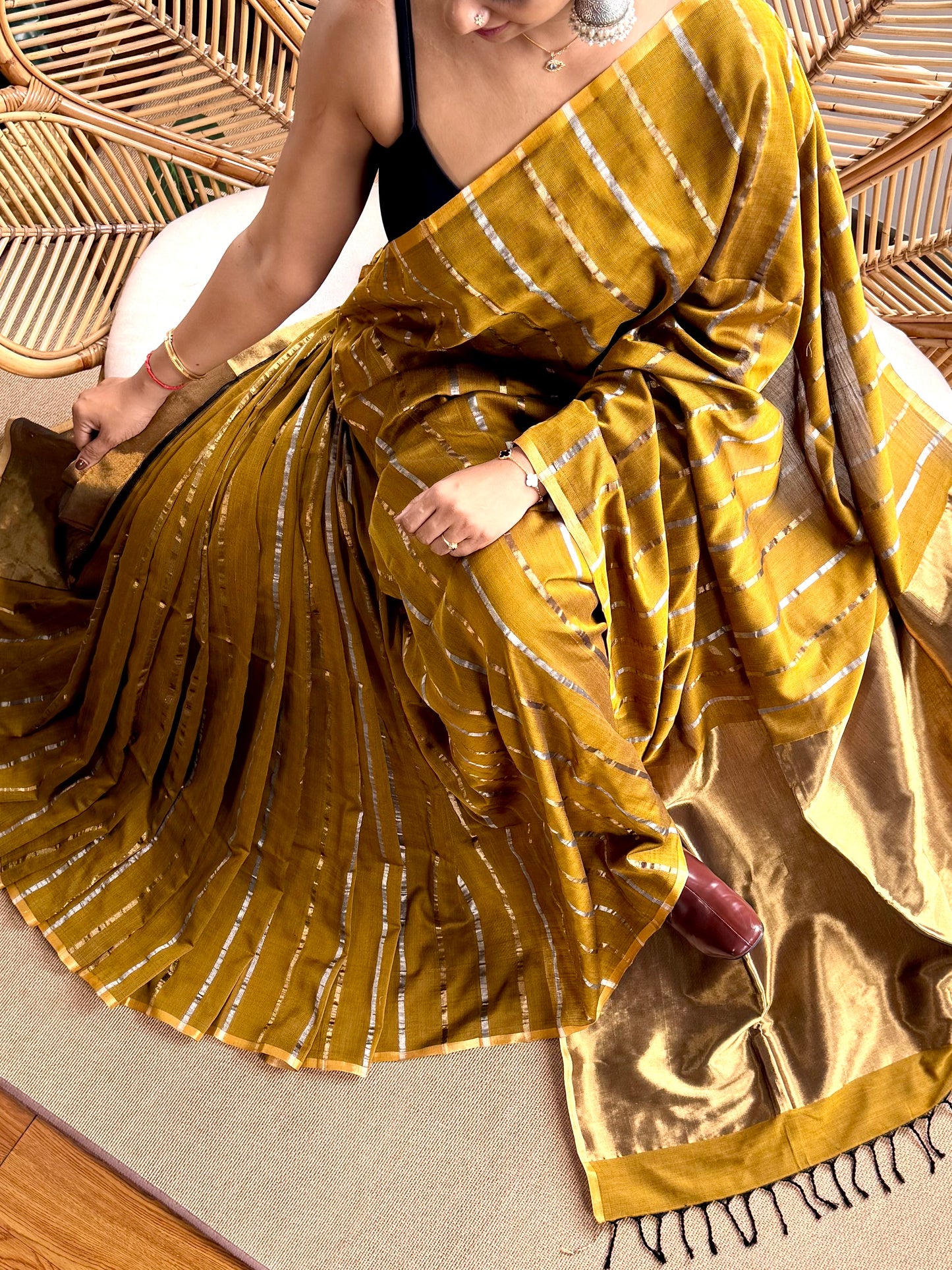 4 pedal loom Maheswar saree