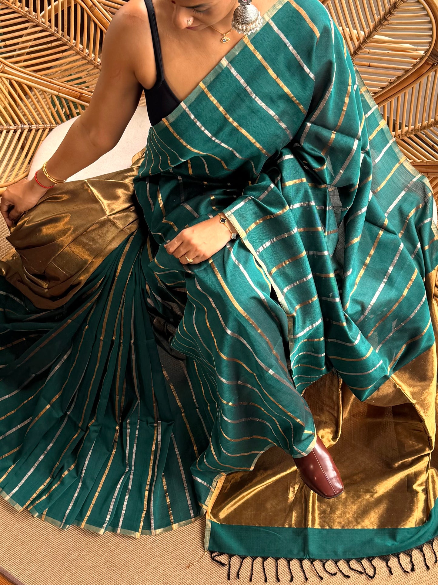 4 pedal loom Maheswar saree