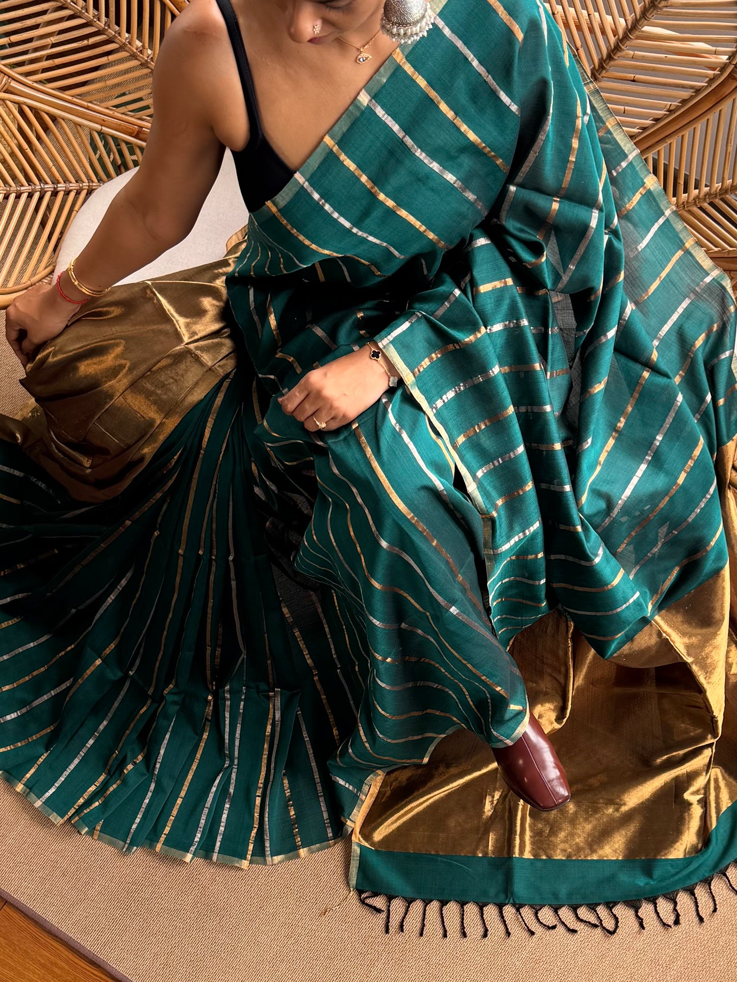 4 pedal loom Maheswar saree