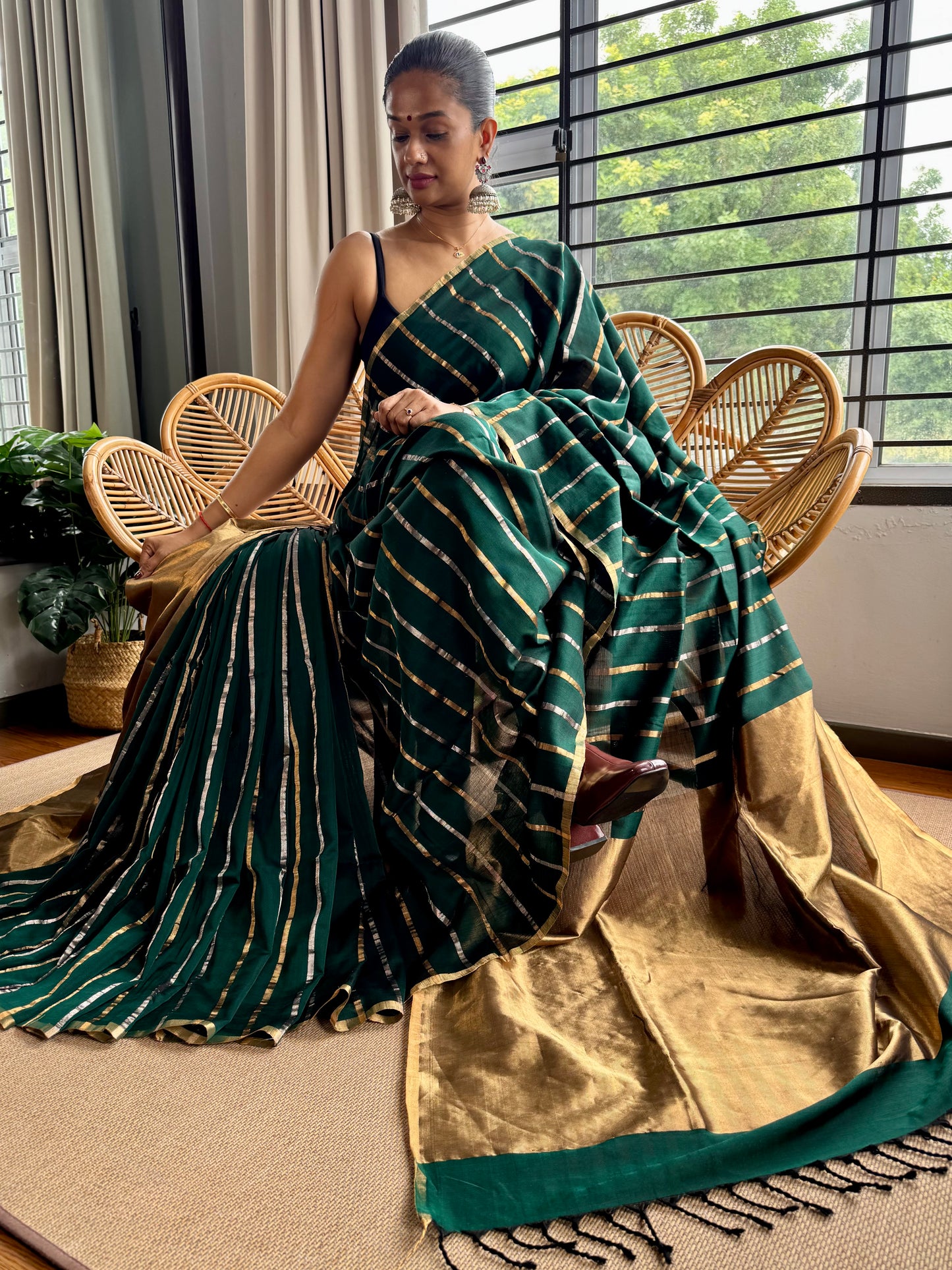 4 pedal loom Maheswar saree