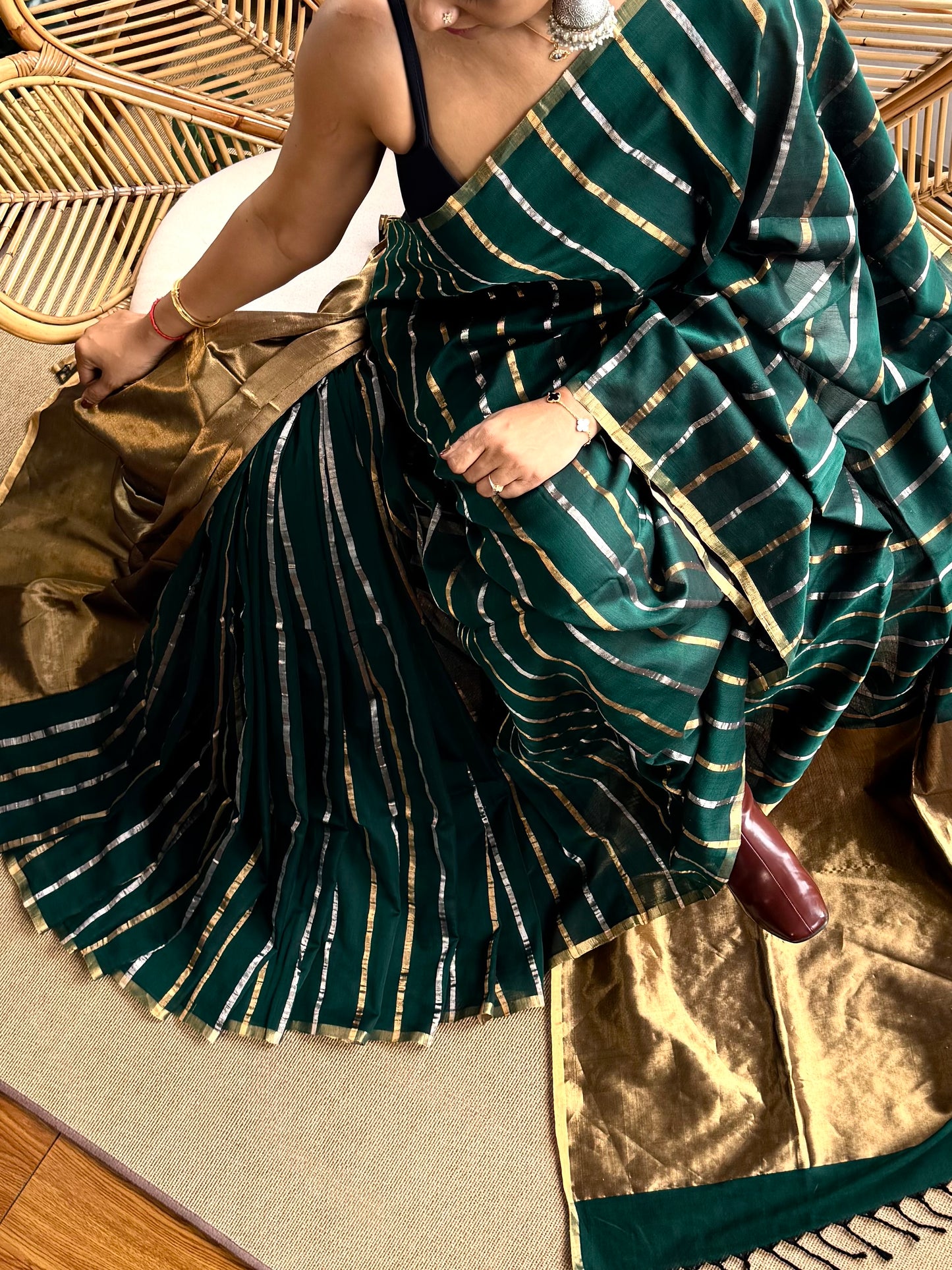 4 pedal loom Maheswar saree