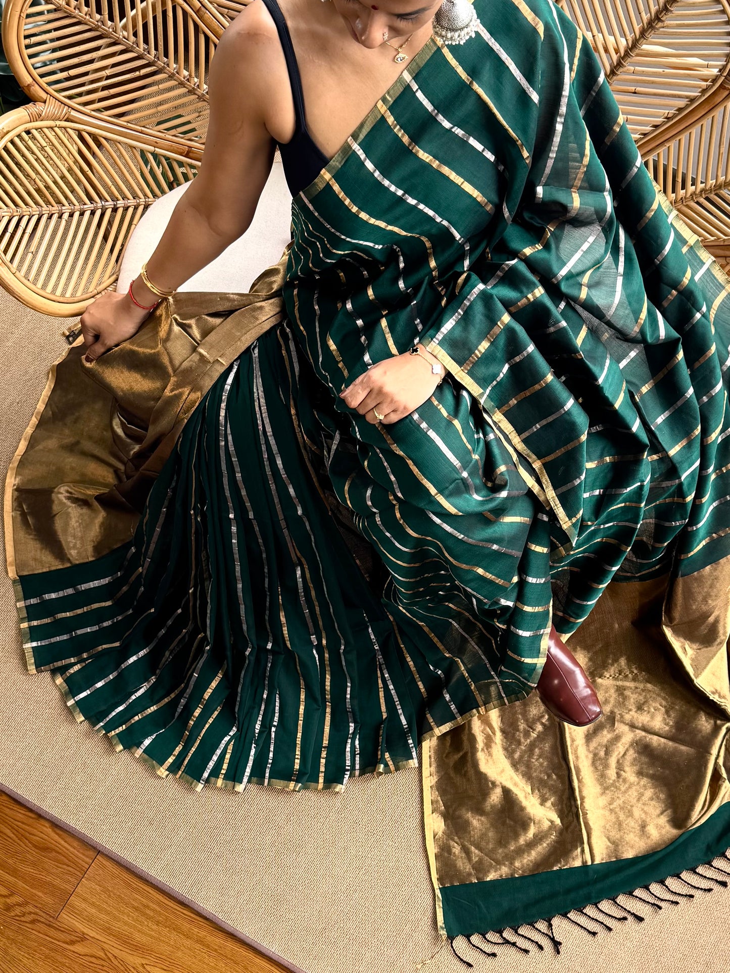 4 pedal loom Maheswar saree