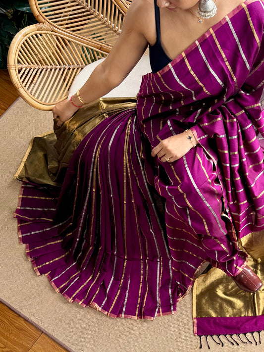 4 pedal loom Maheswar saree