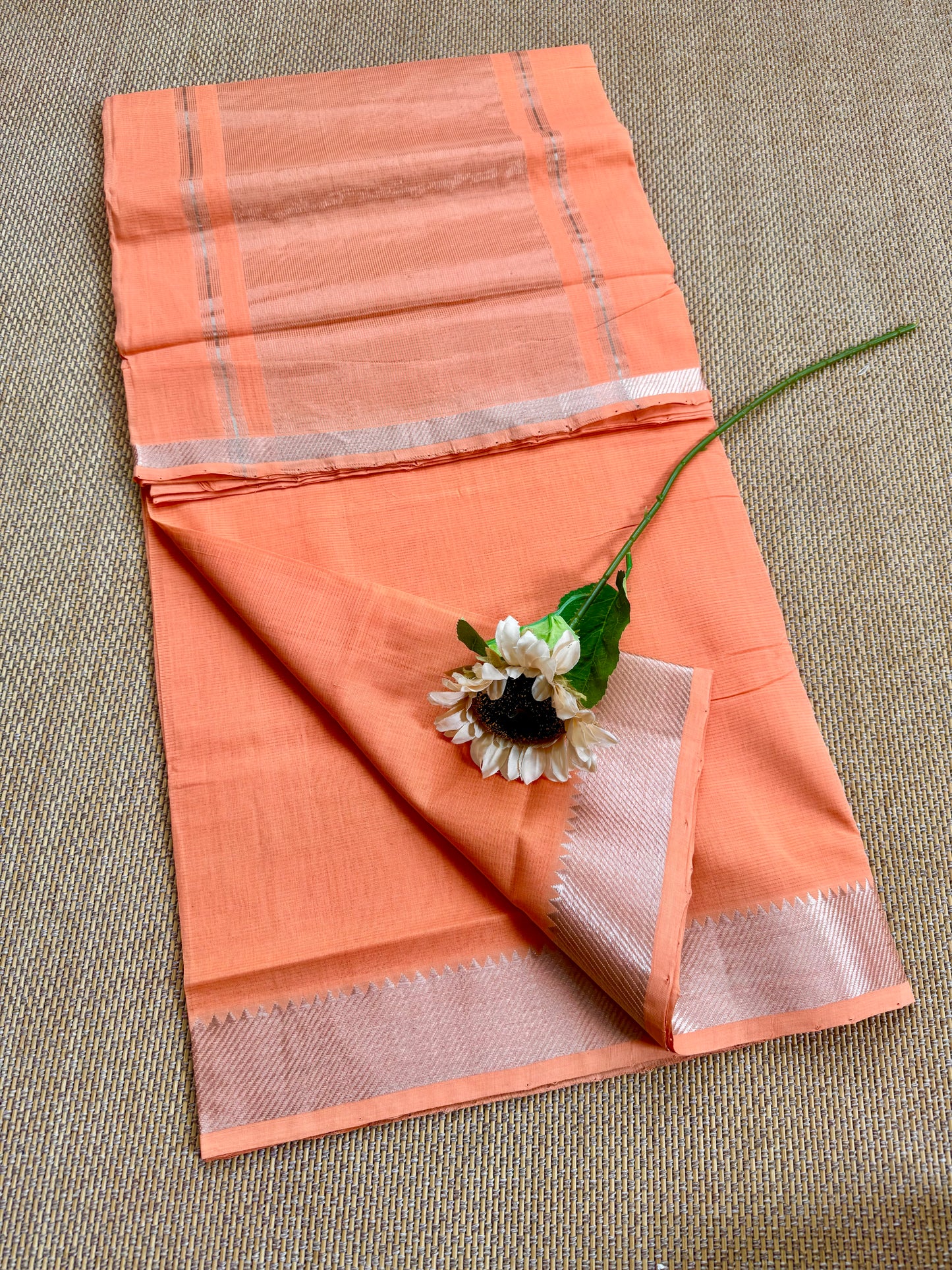 Pure Handloom Mangalagiri Cotton Saree