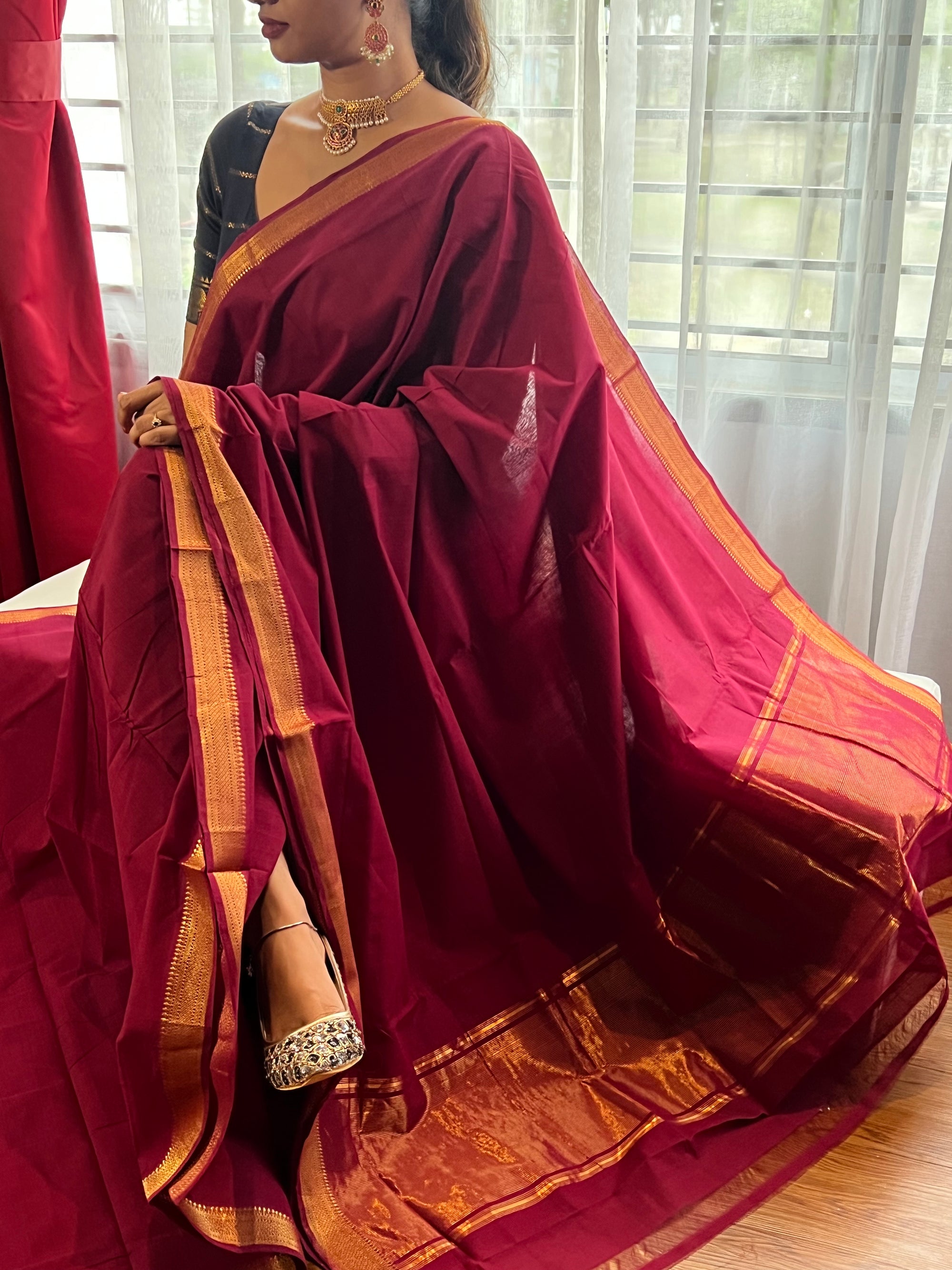 Handloom Mangalagiri Cotton Saree
