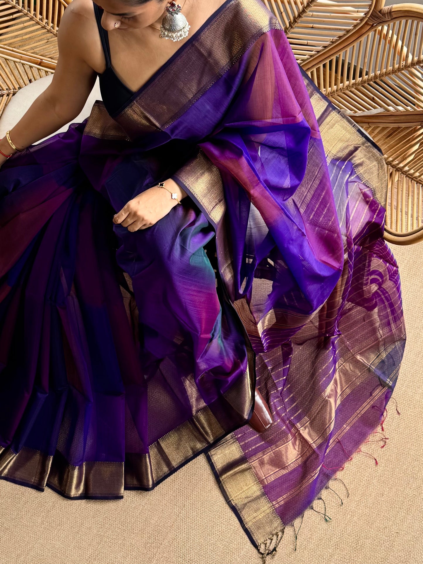 Shaded ❤️Maheswar silk cotton saree
