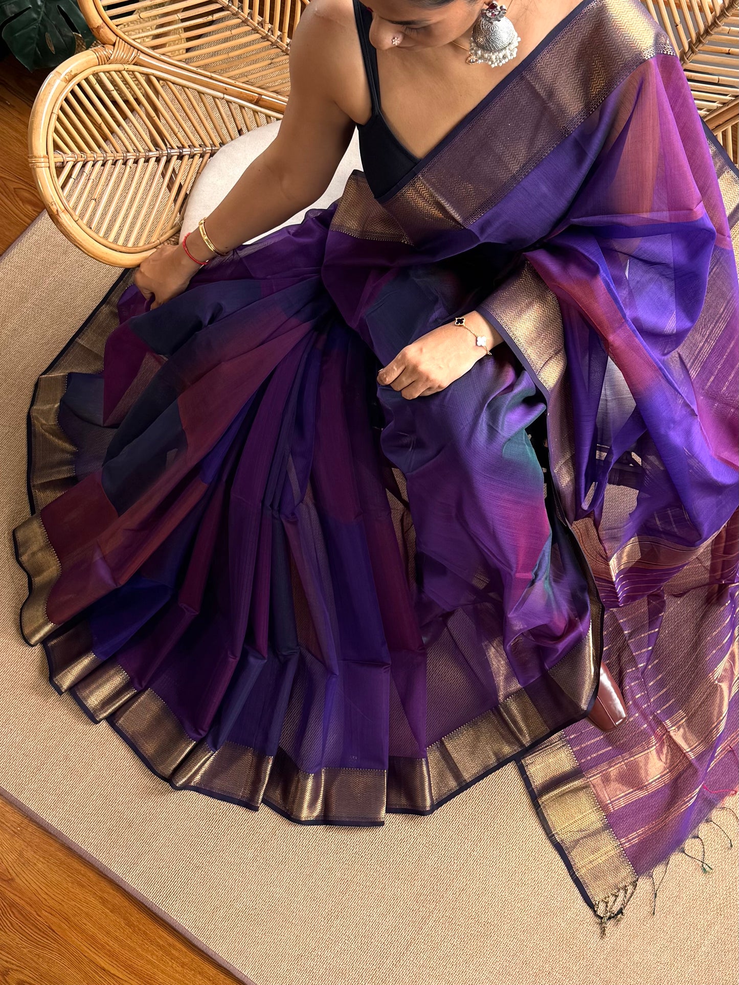Shaded ❤️Maheswar silk cotton saree