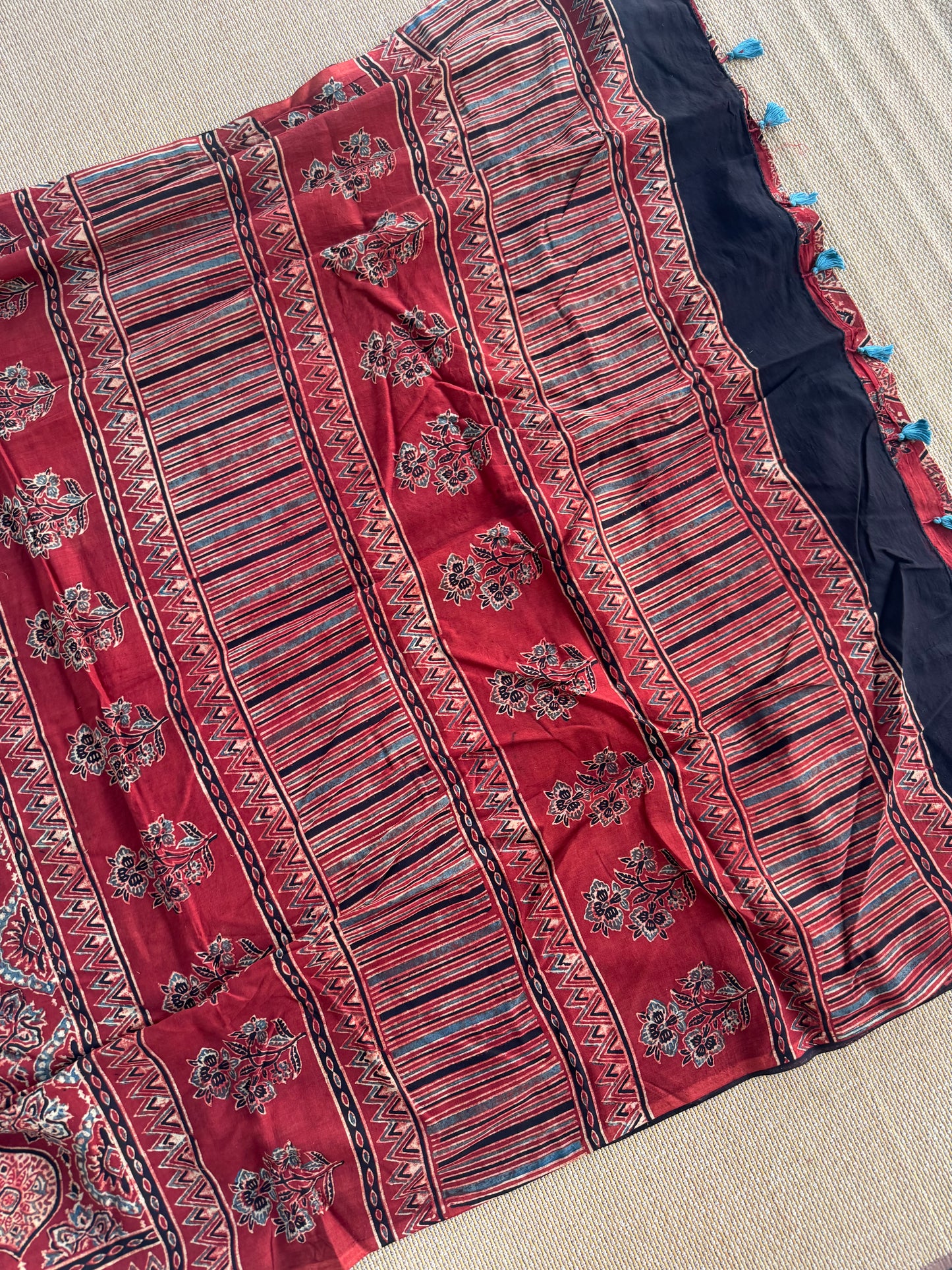 AJRAKH COTTON SAREE