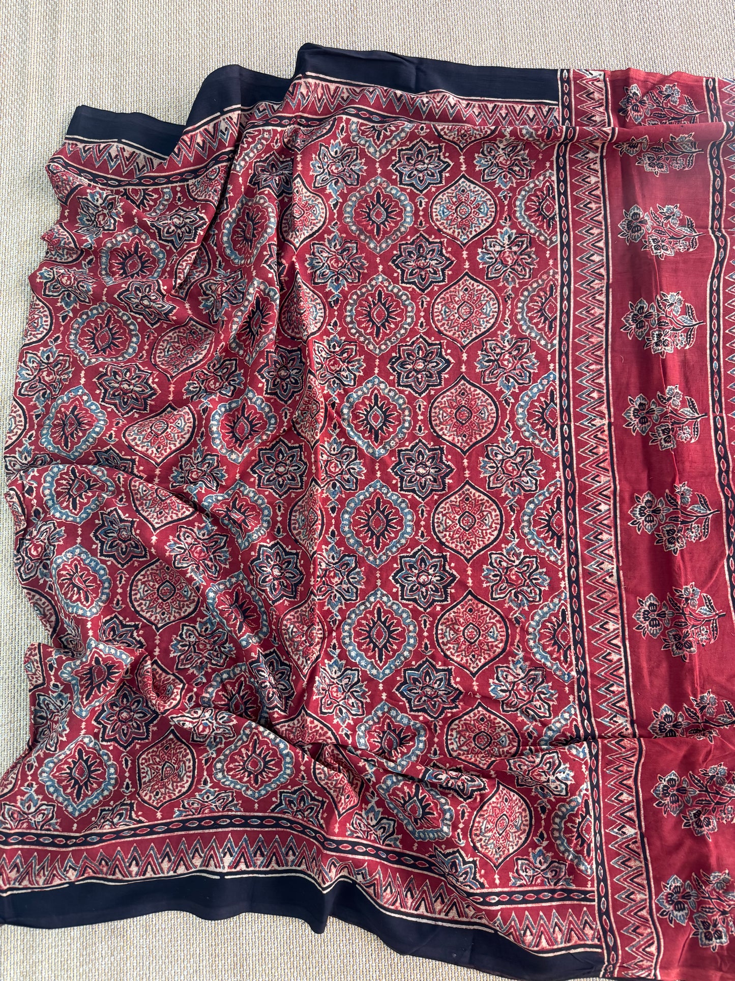 AJRAKH COTTON SAREE