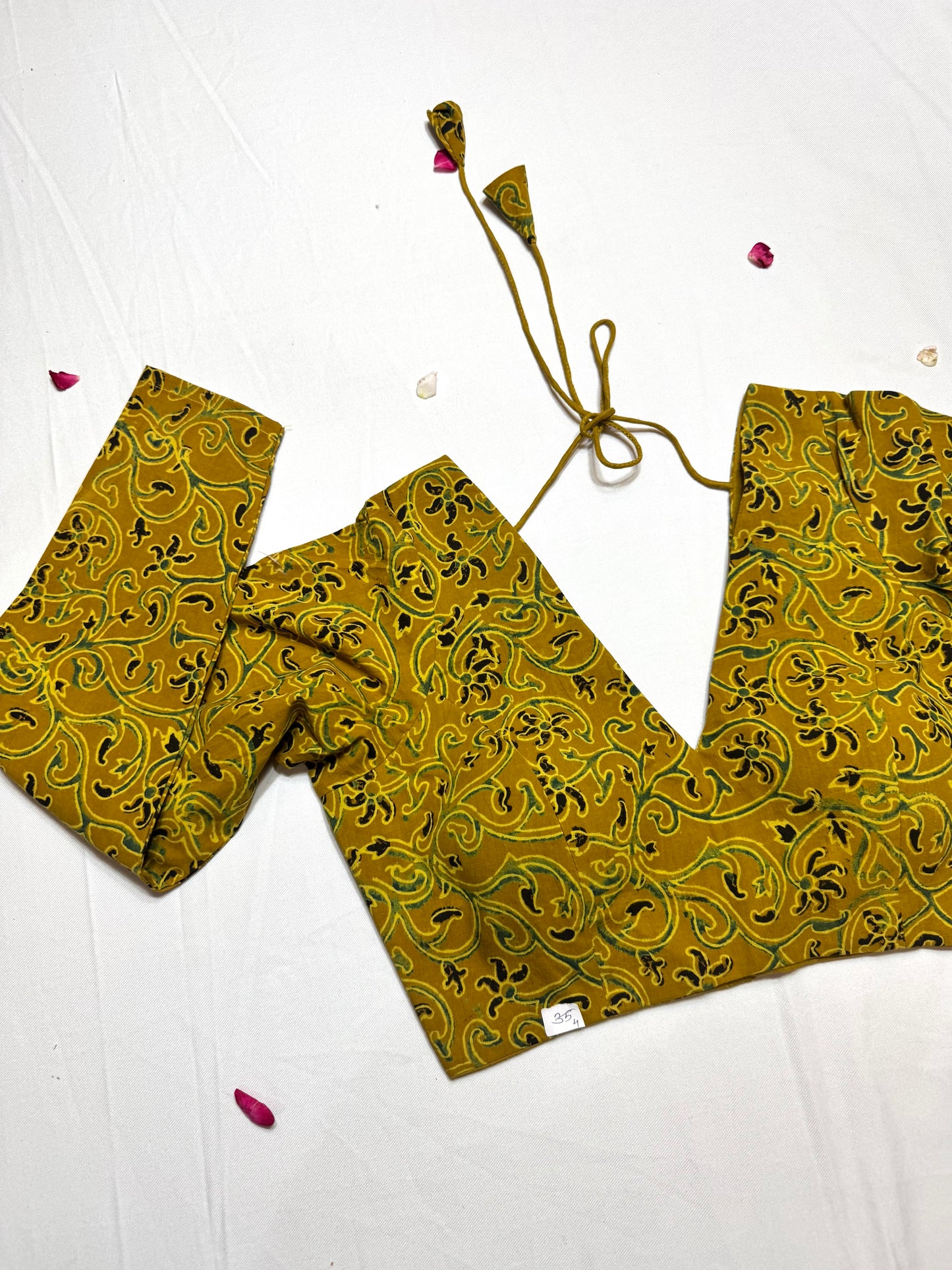 cotton ajrakh ready made blouse