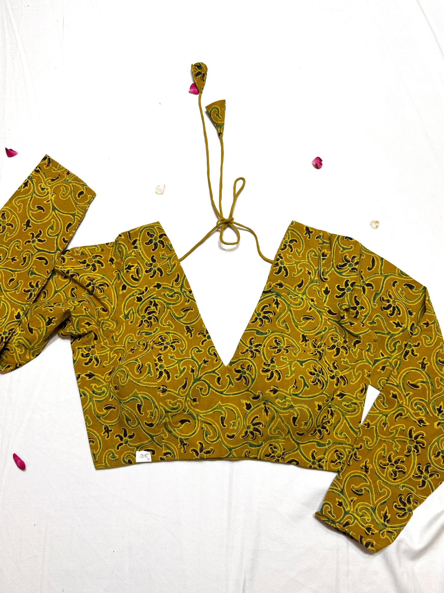 cotton ajrakh ready made blouse