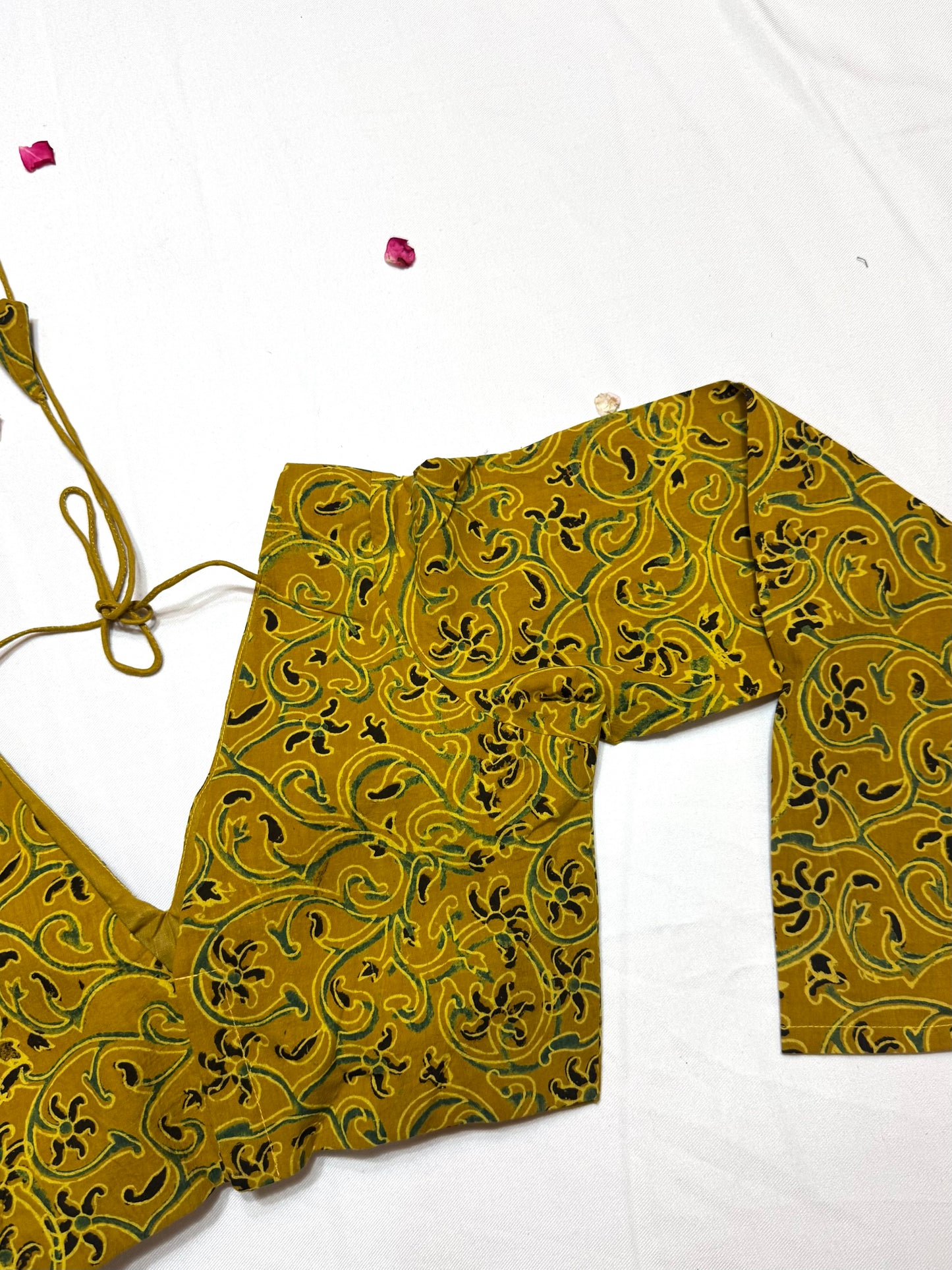 cotton ajrakh ready made blouse
