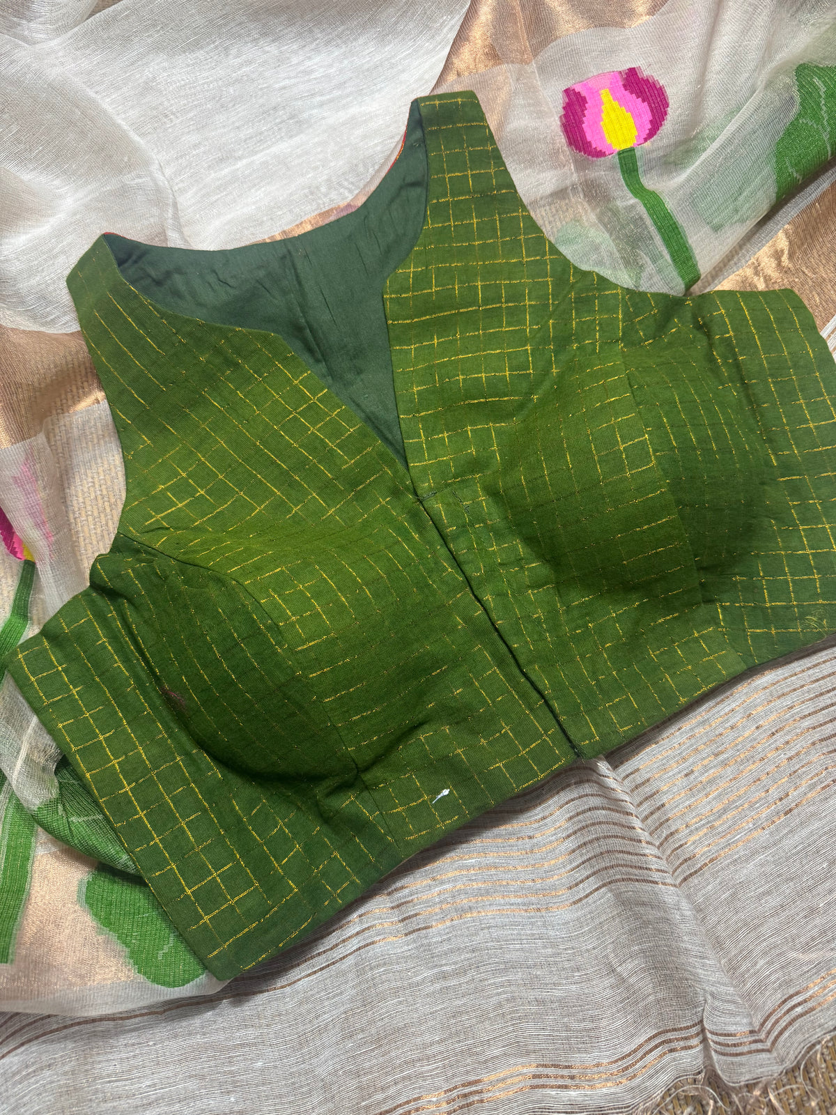 Thoorigai - sungudi saree blouse
