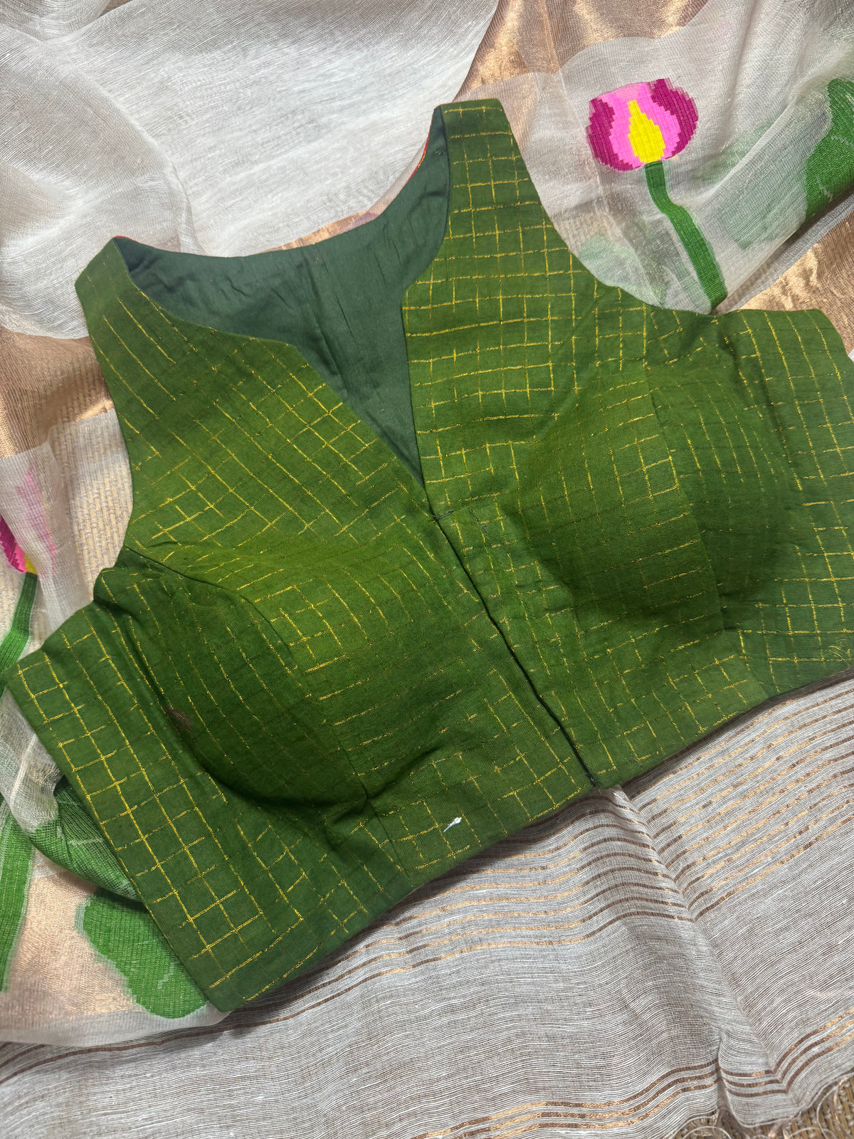 Thoorigai - sungudi saree blouse