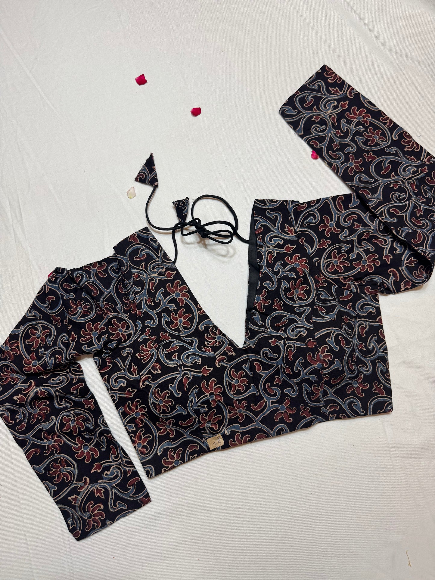 cotton ajrakh ready made blouse