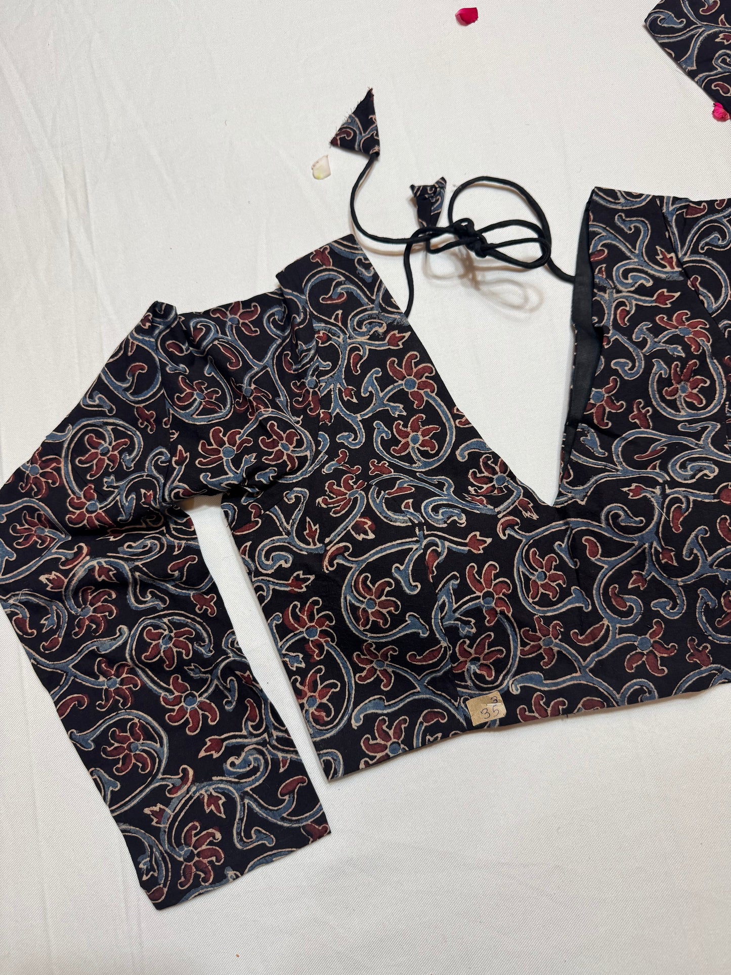 cotton ajrakh ready made blouse