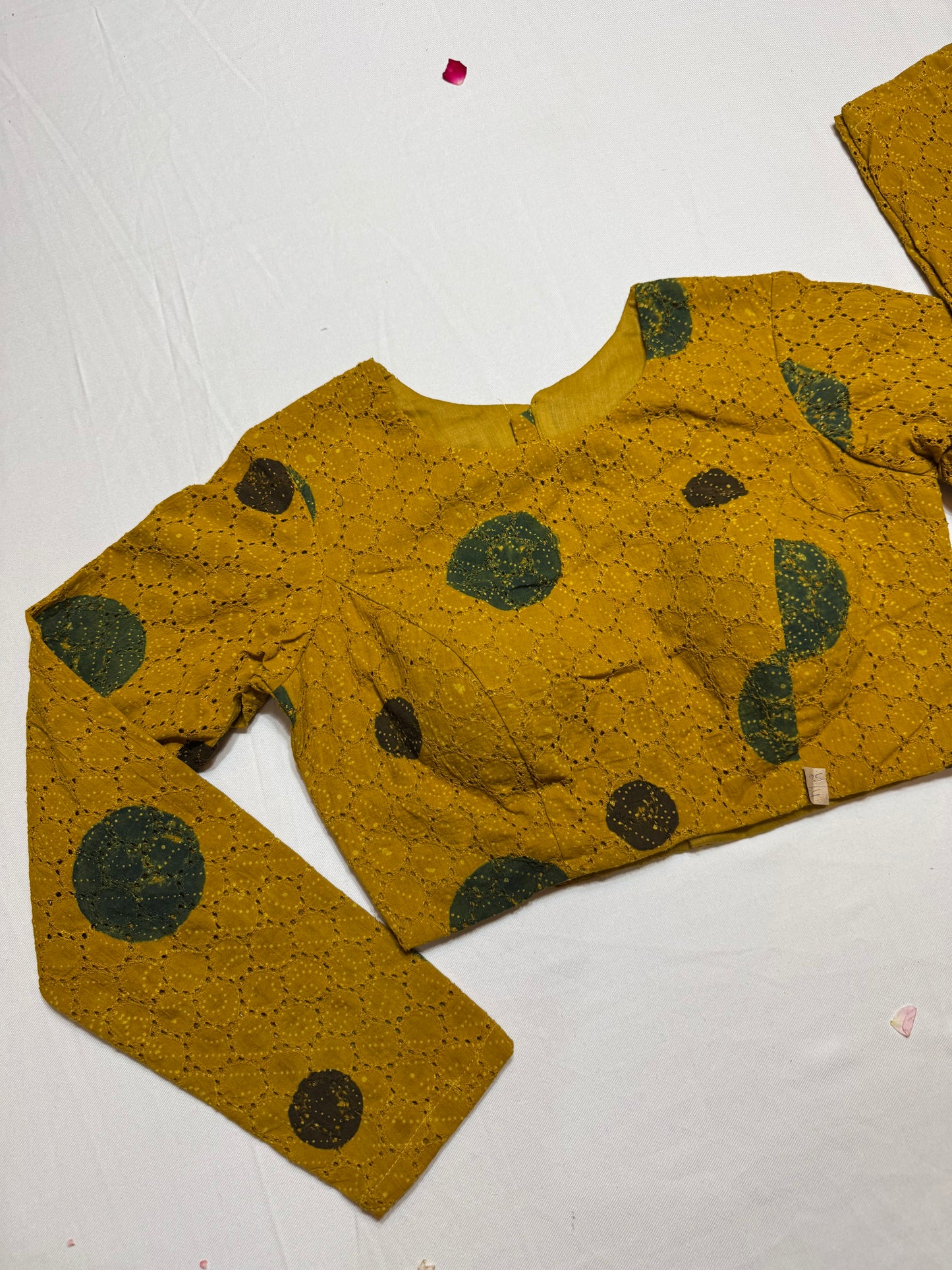 Hakoba cotton ajrakh ready made blouse