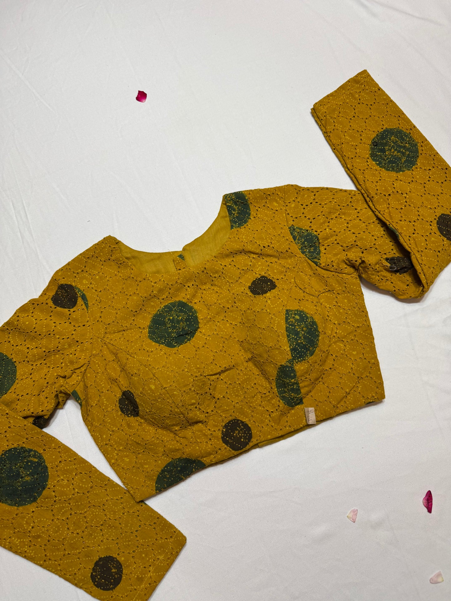 Hakoba cotton ajrakh ready made blouse