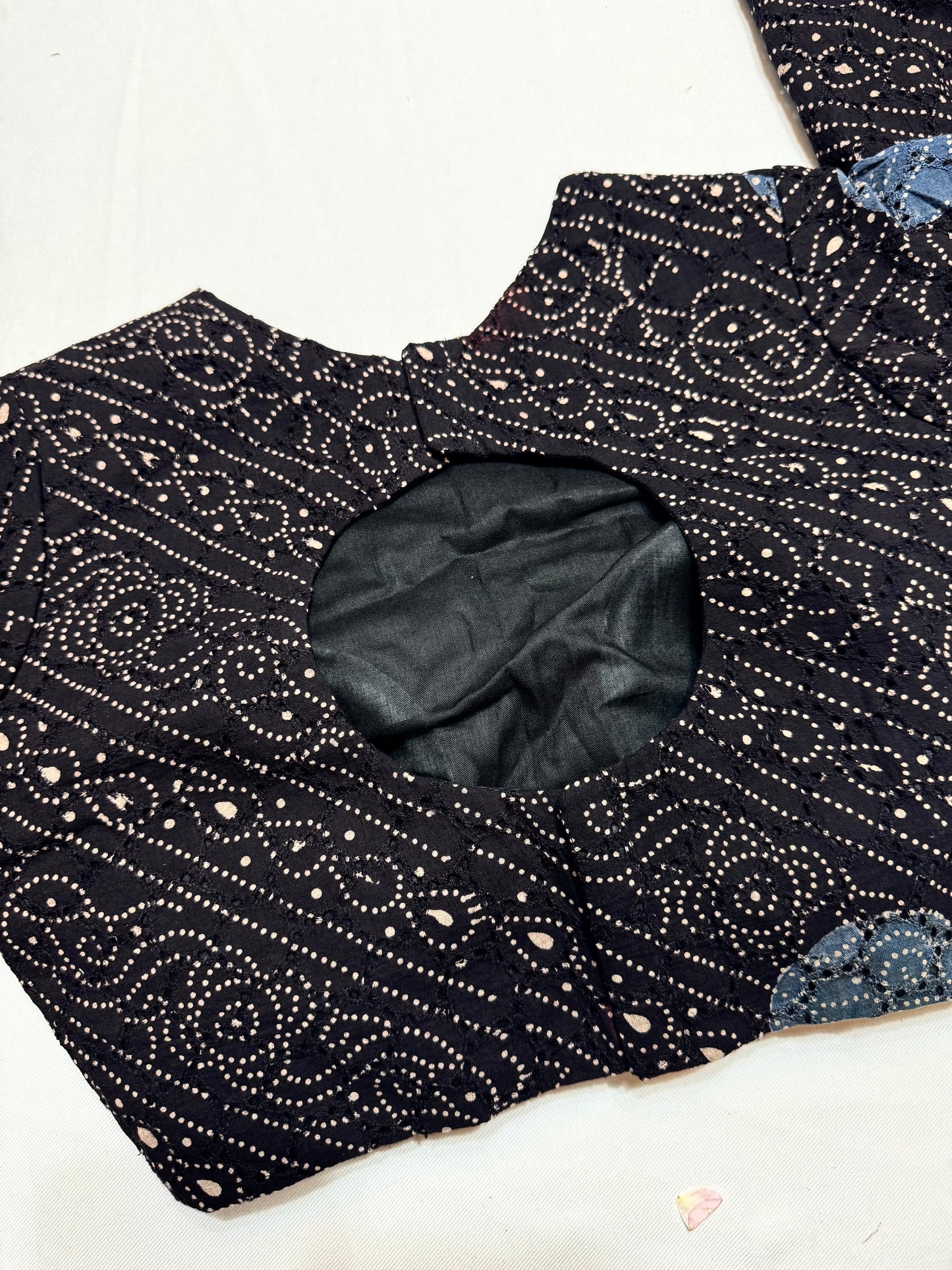 Hakoba cotton ajrakh ready made blouse