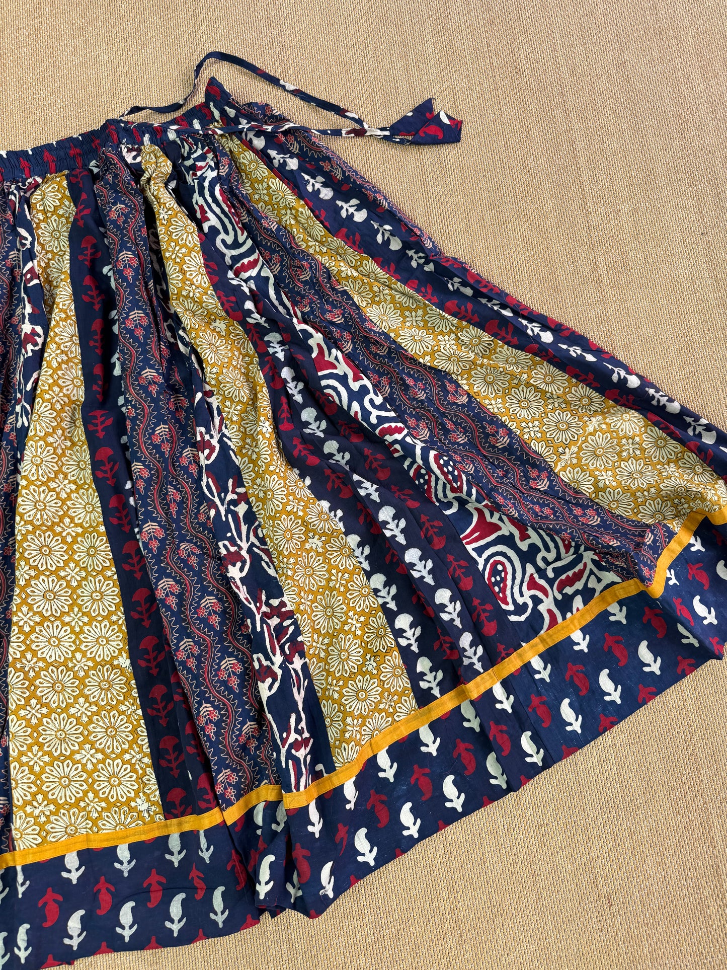 Ajrakh cotton skirt