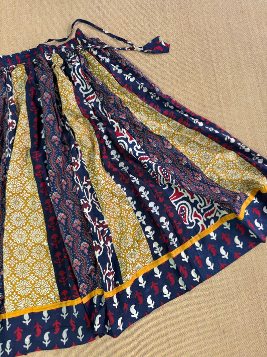 Ajrakh cotton skirt