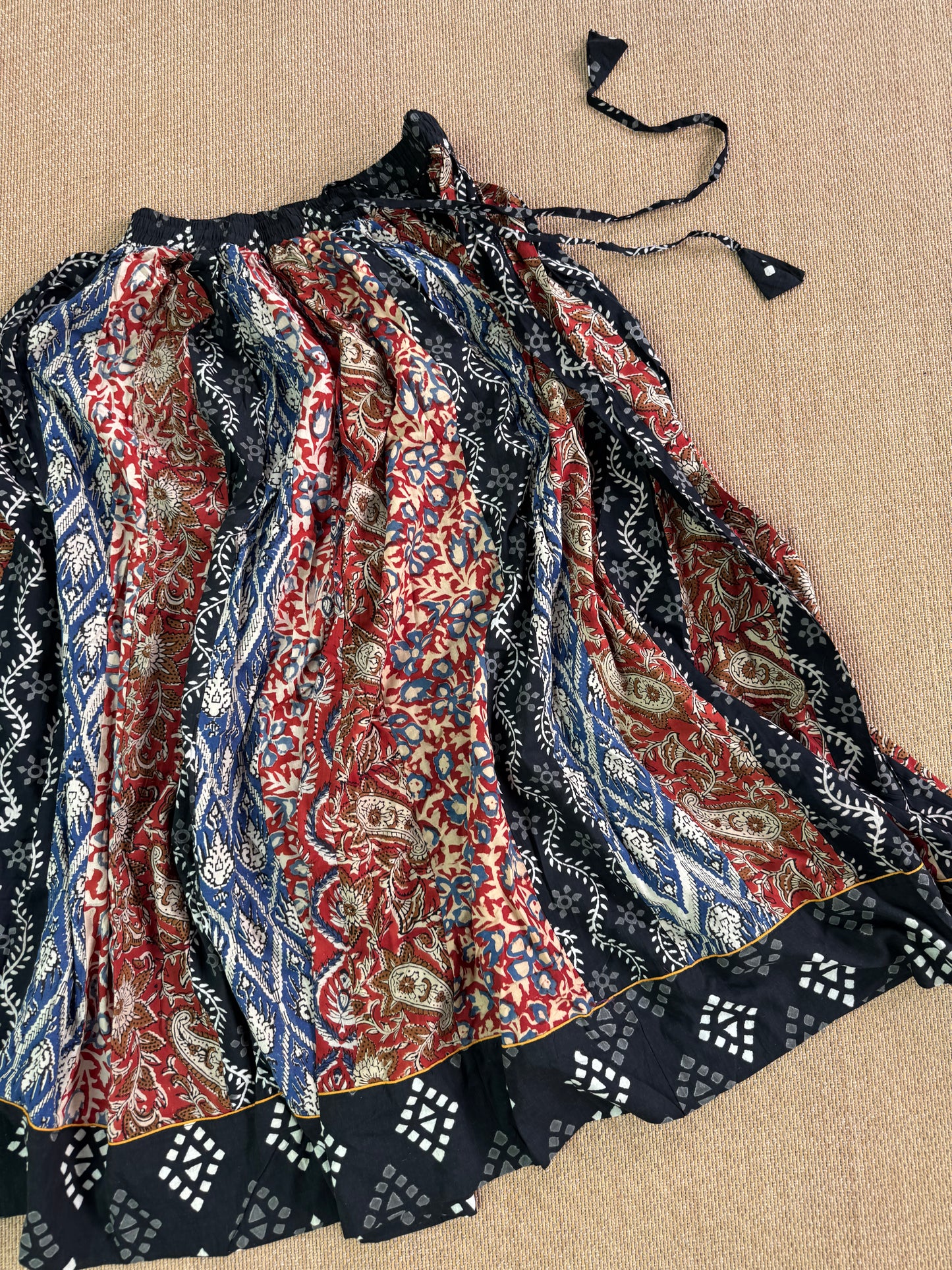 Ajrakh cotton skirt