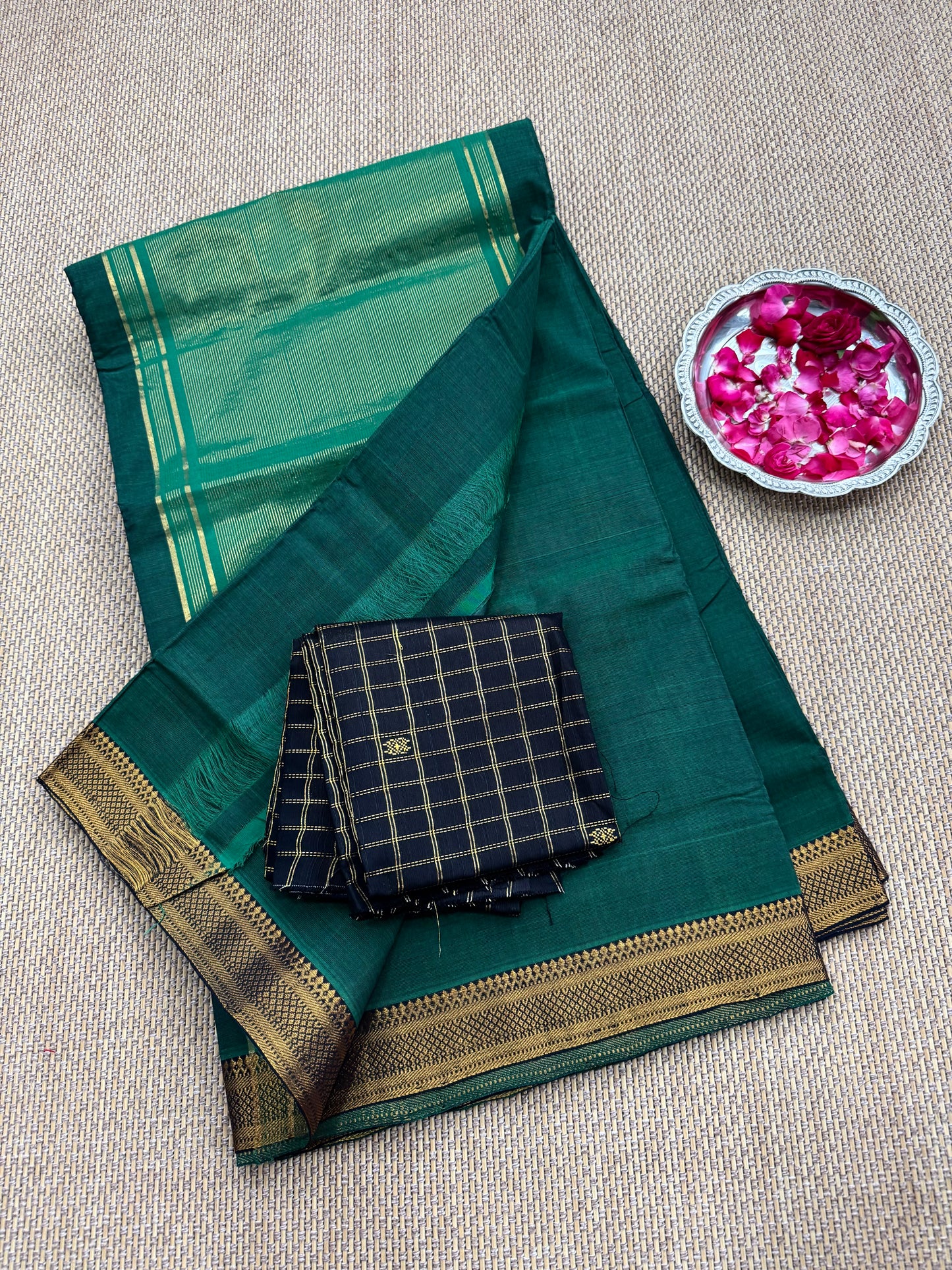 Handloom Mangalagiri Cotton Saree