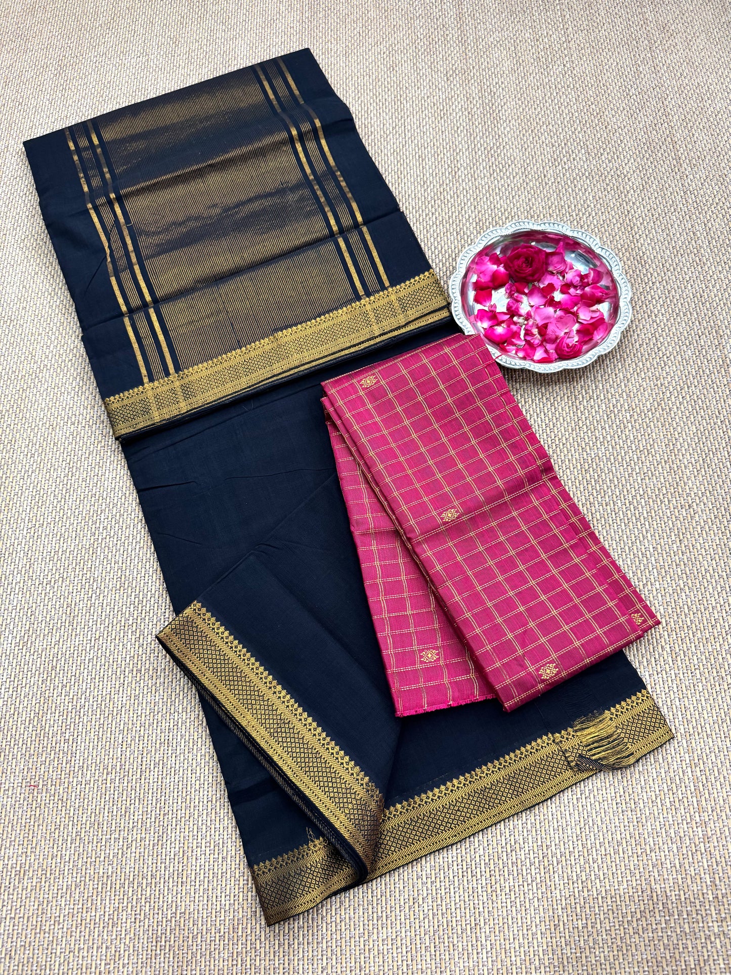 Handloom Mangalagiri Cotton Saree