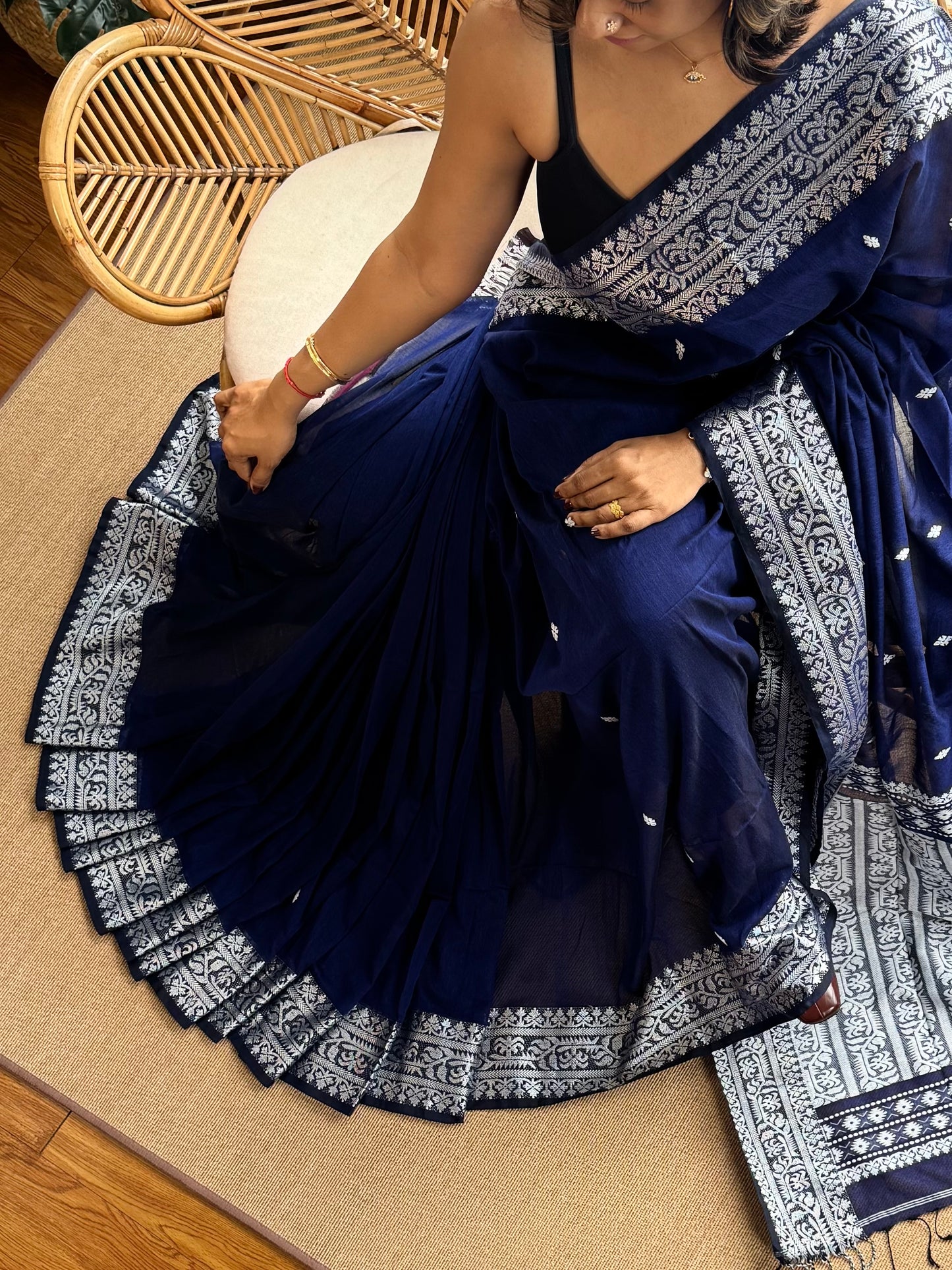 Bengal Loomz - soft  Khadi Cotton Saree