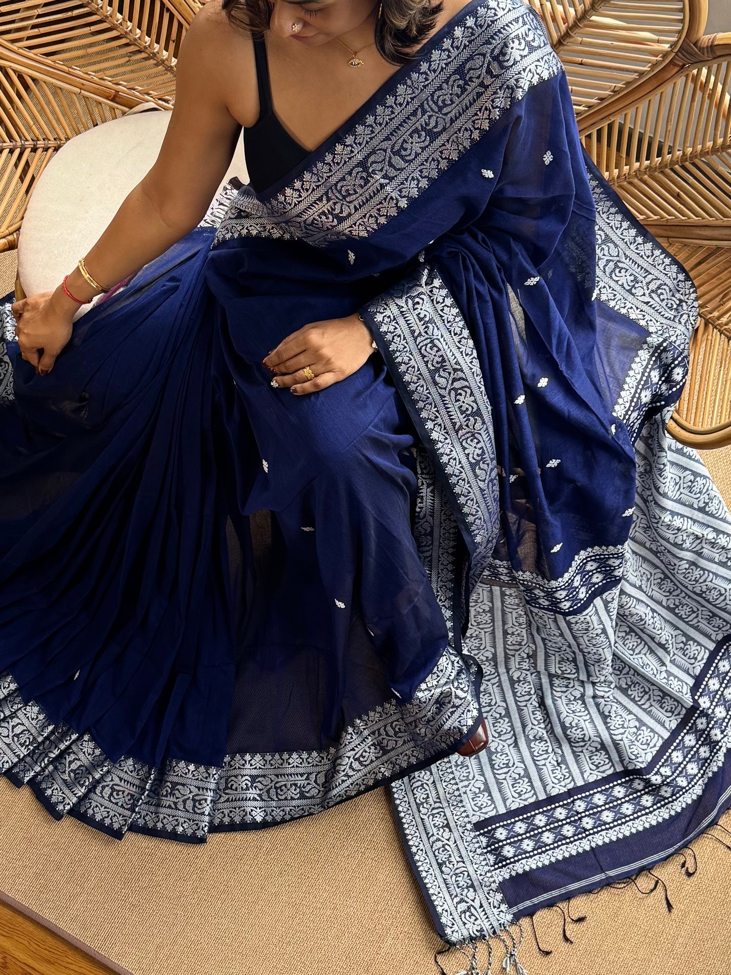 Bengal Loomz - soft  Khadi Cotton Saree