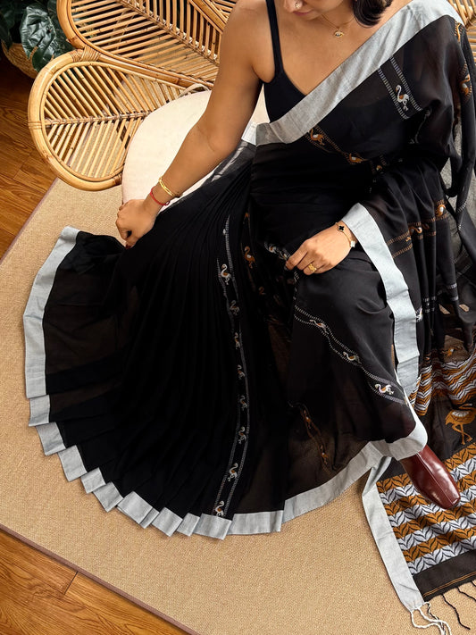 Bengal Loomz - soft  Khadi Cotton Saree