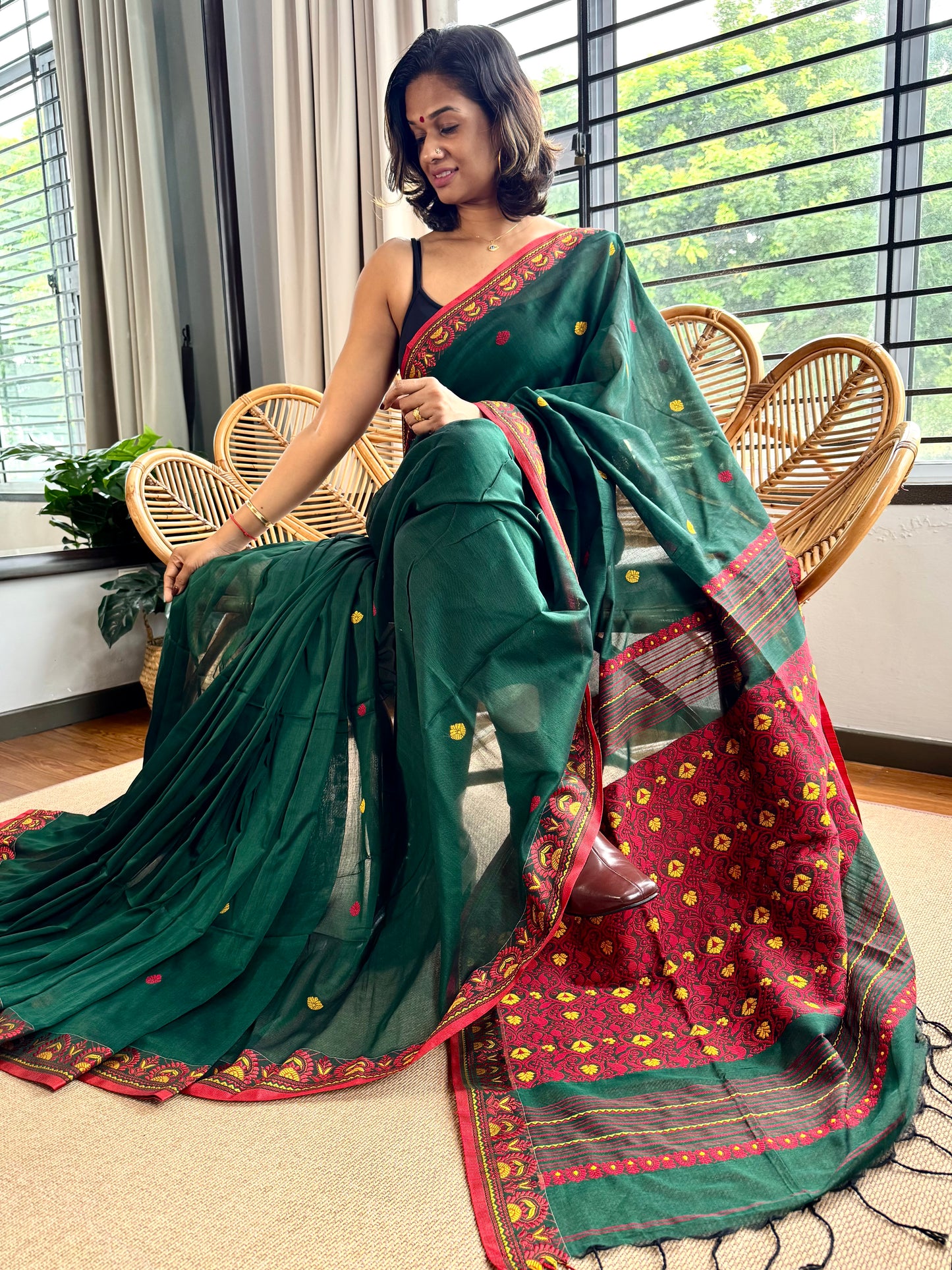 Bengal Loomz - soft  Khadi Cotton Saree
