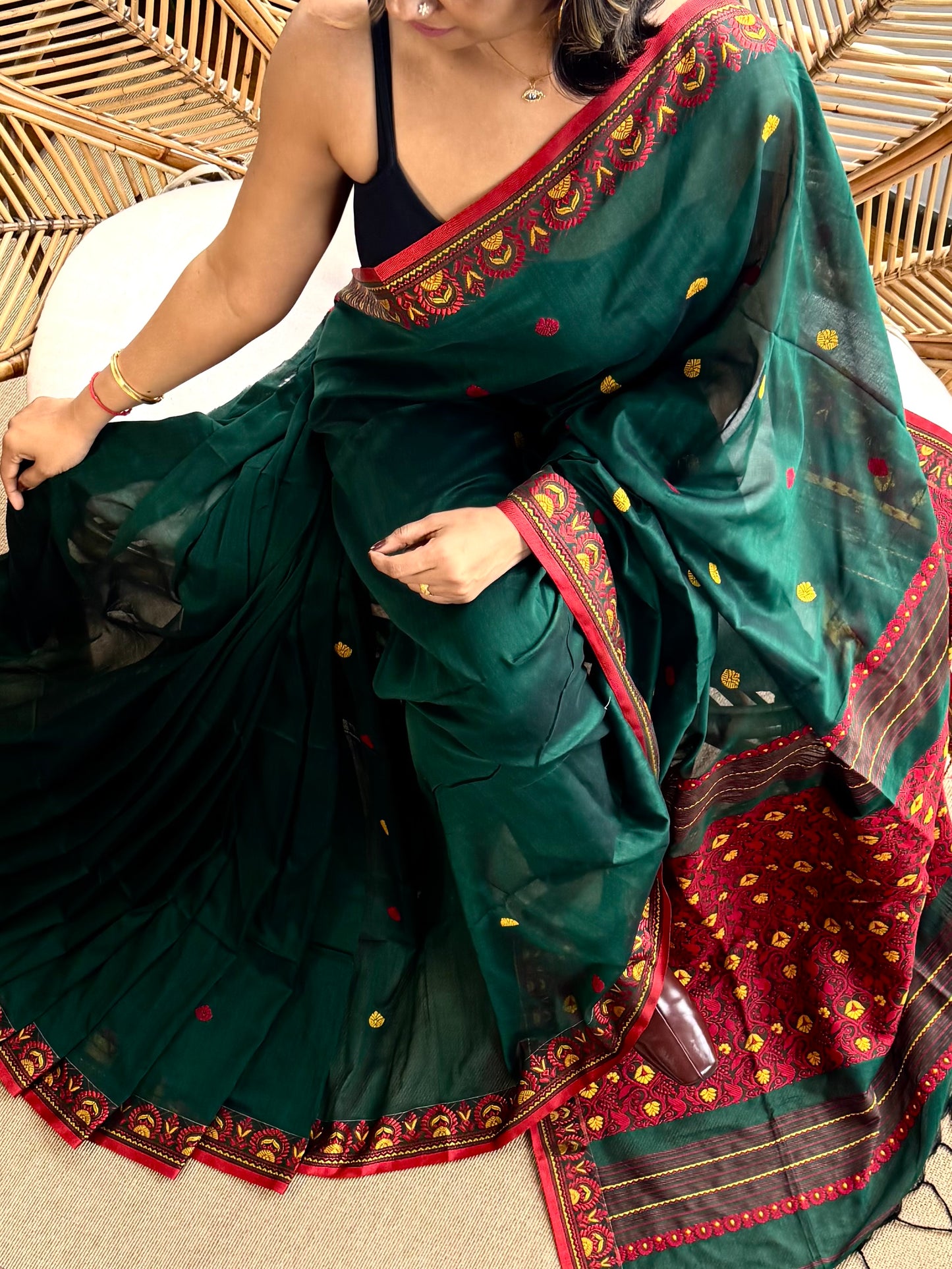 Bengal Loomz - soft  Khadi Cotton Saree