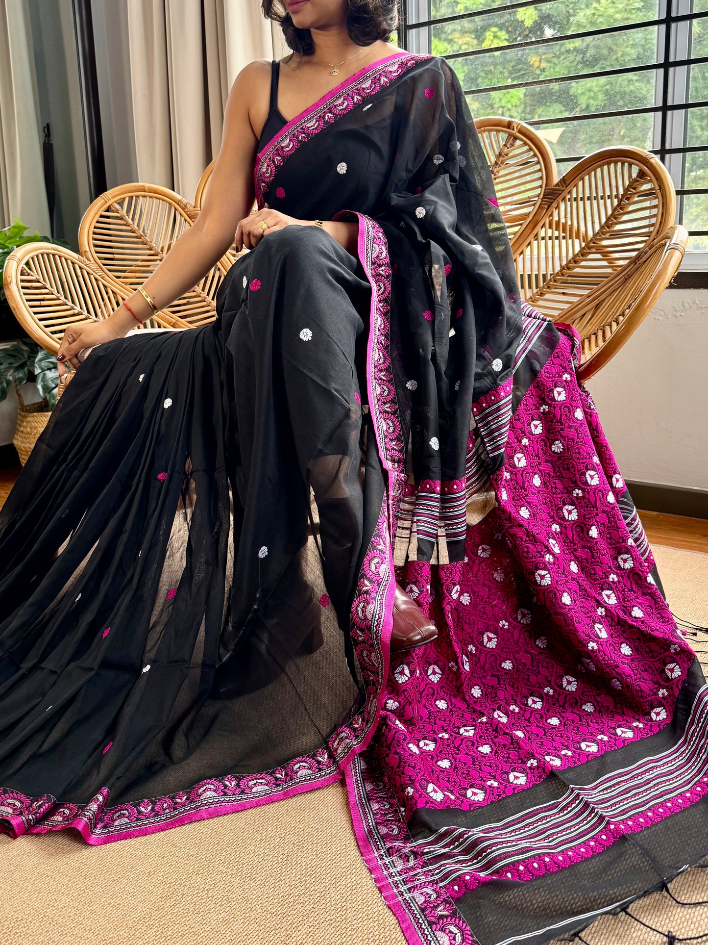 Bengal Loomz - soft  Khadi Cotton Saree