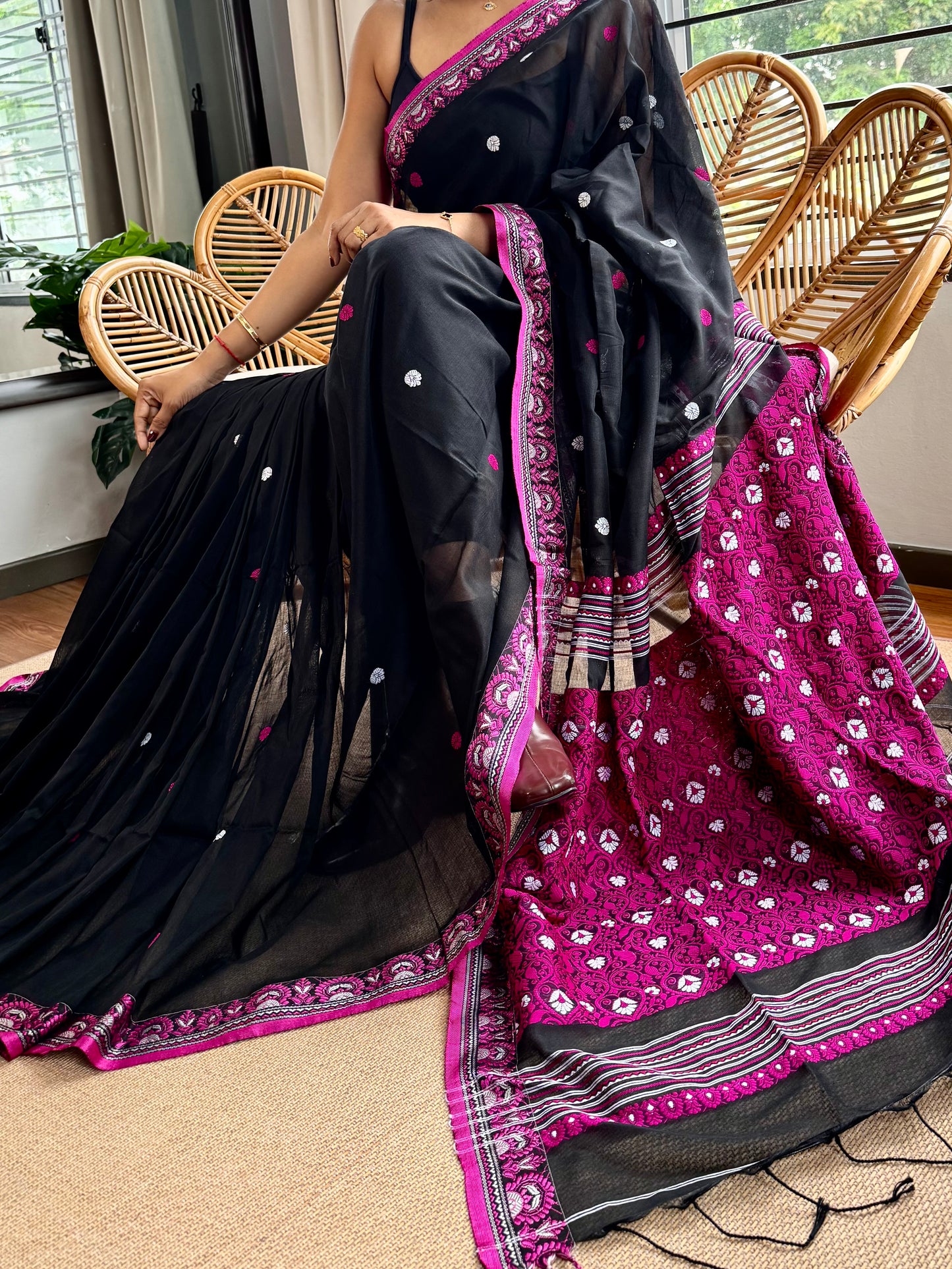 Bengal Loomz - soft  Khadi Cotton Saree