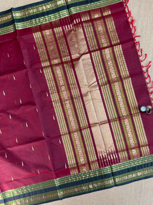 Soft Silk Cotton Saree( Malli mokku )