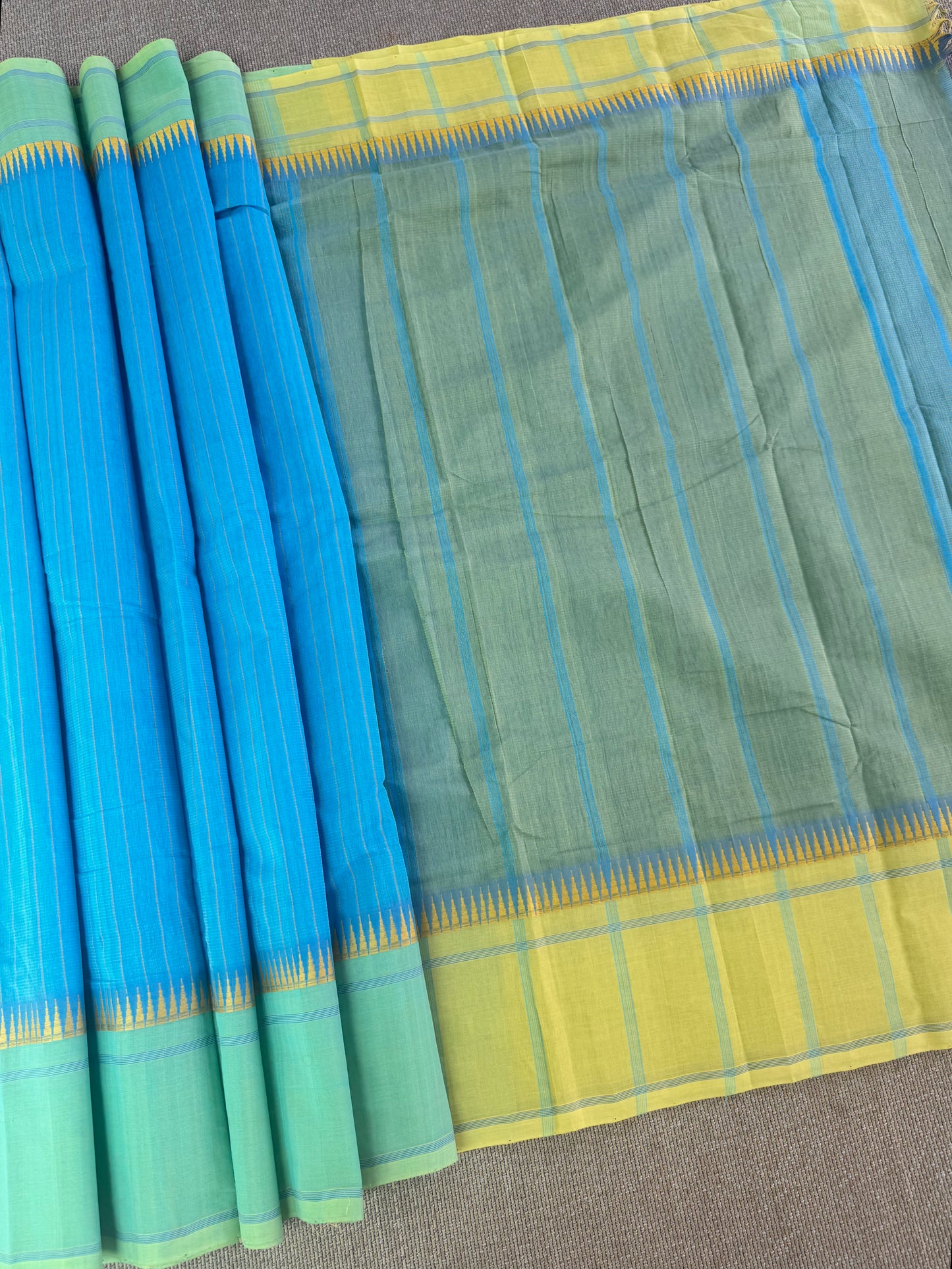 MAnglagiry Cotton Saree with  thread border