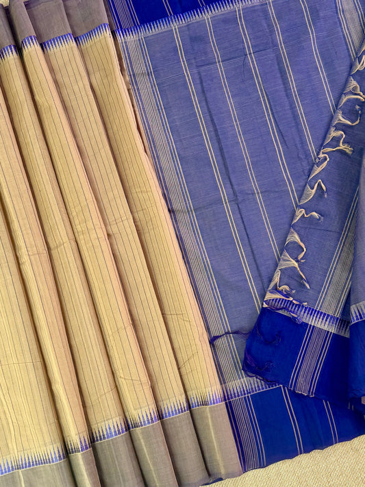 MAnglagiry Cotton Saree with  thread border