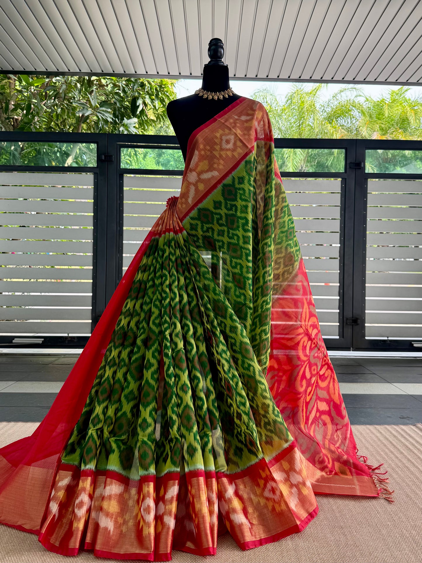 Pochampally silk cotton saree