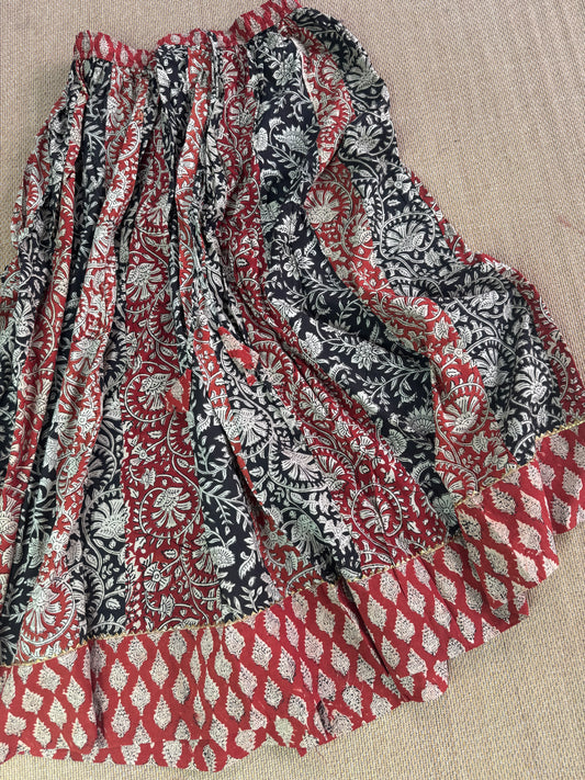 Ajrakh cotton skirt