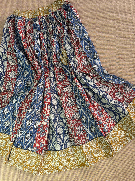 Ajrakh cotton skirt