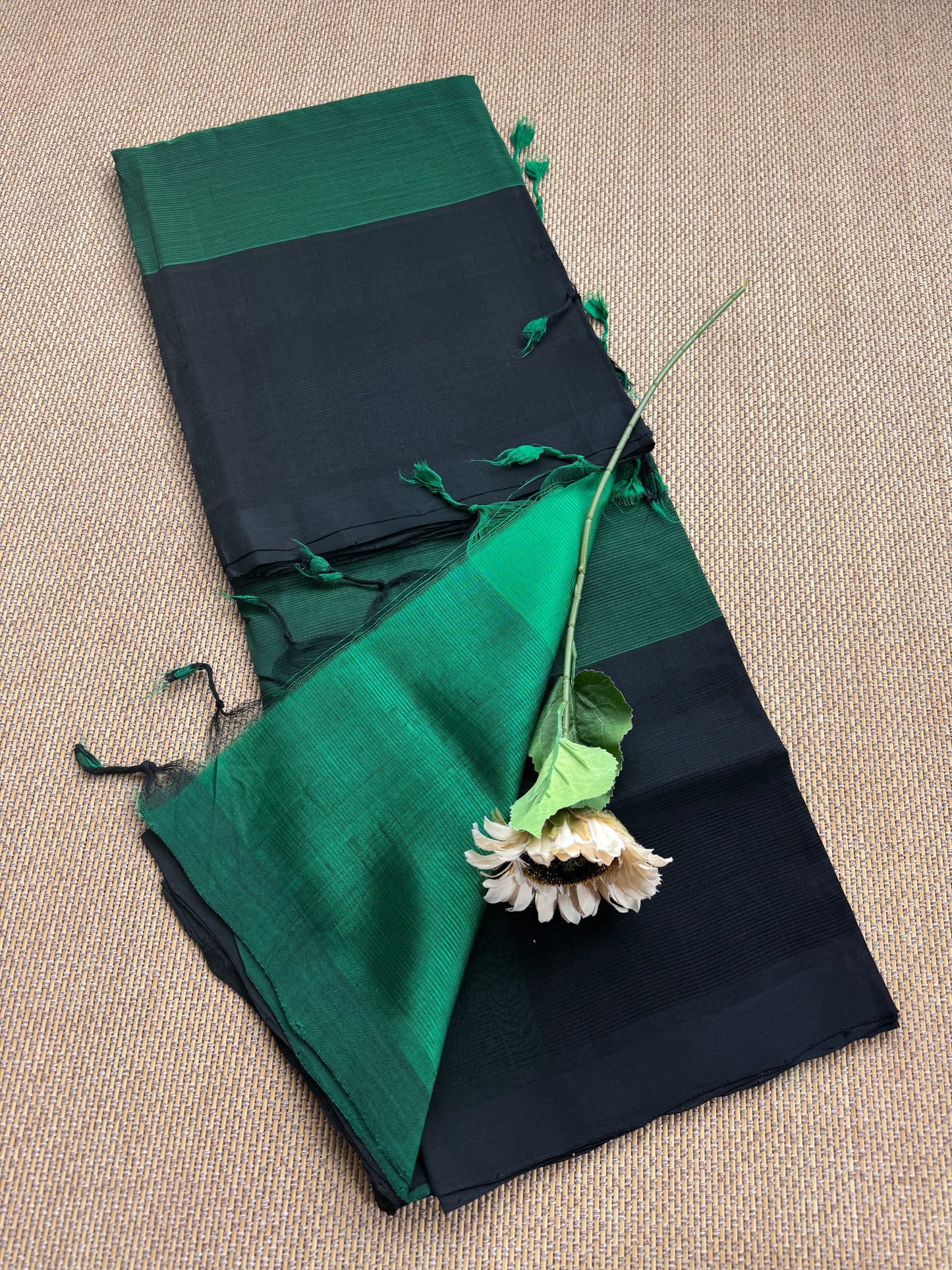 Handloom Mangalagiri Pattu By Cotton Saree