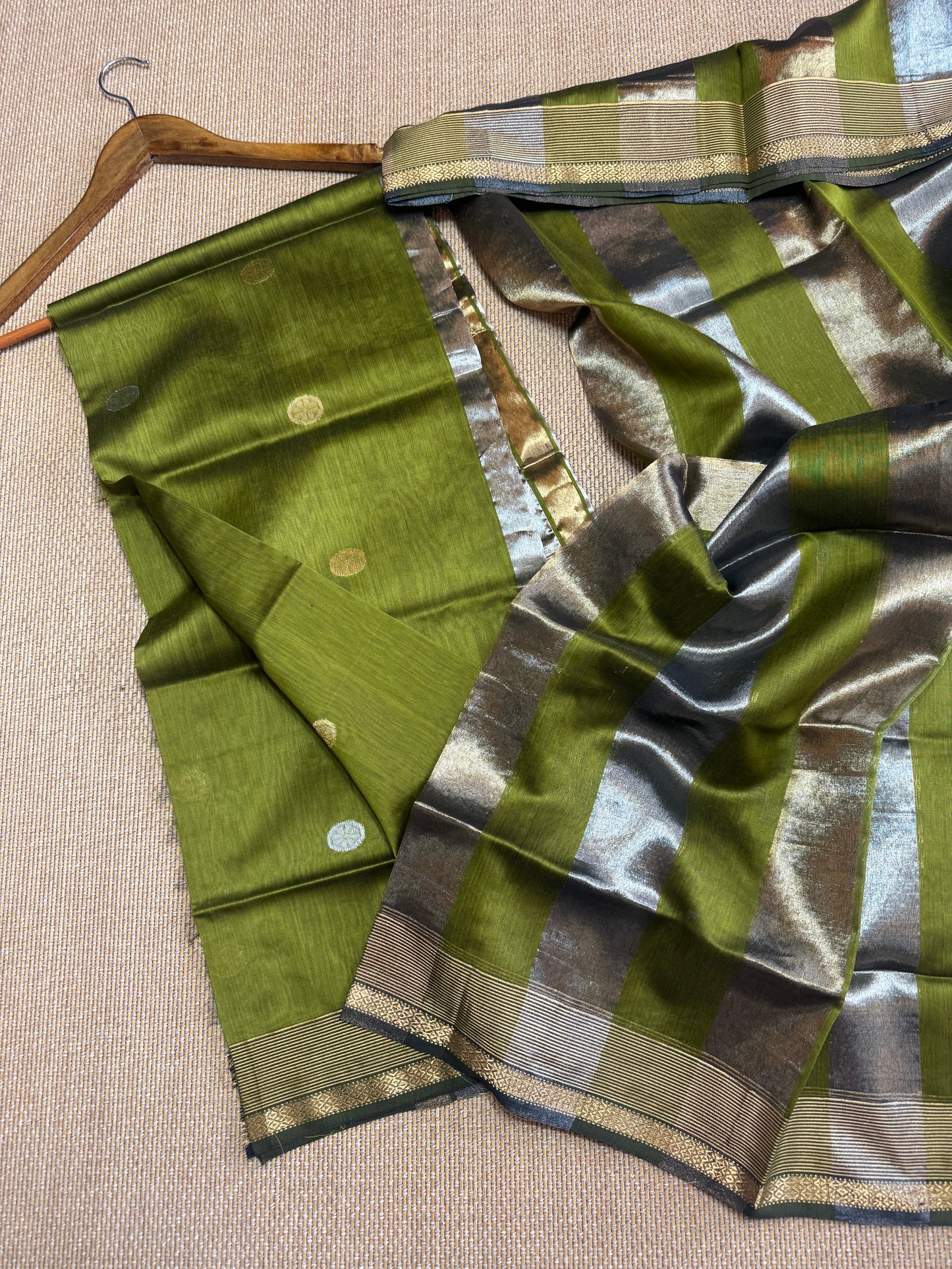 Pure Handloom Maheswari Silk Cotton Salwar Suit
