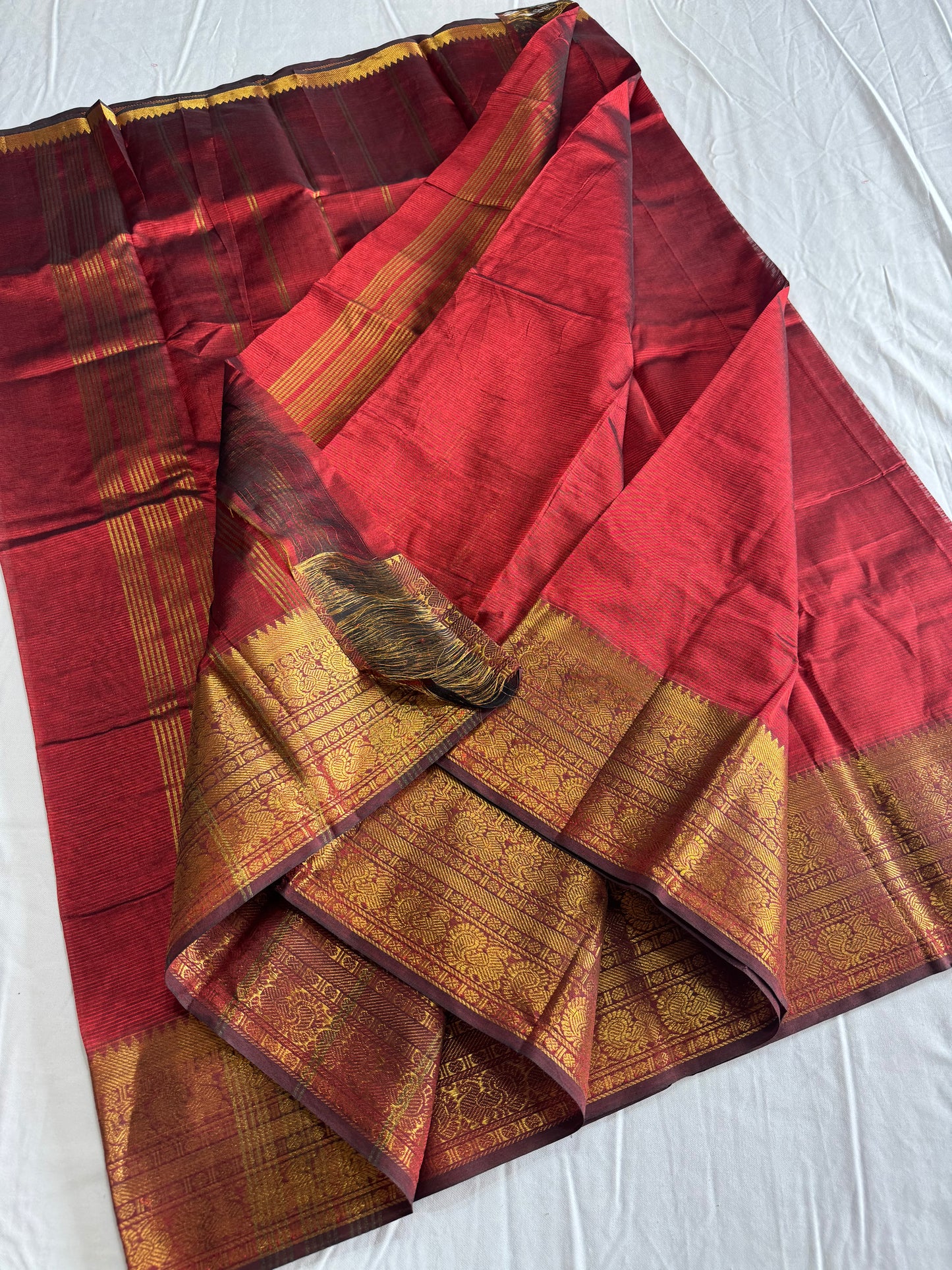 Mangalagiri Pattu by cotton saree with kanchi border