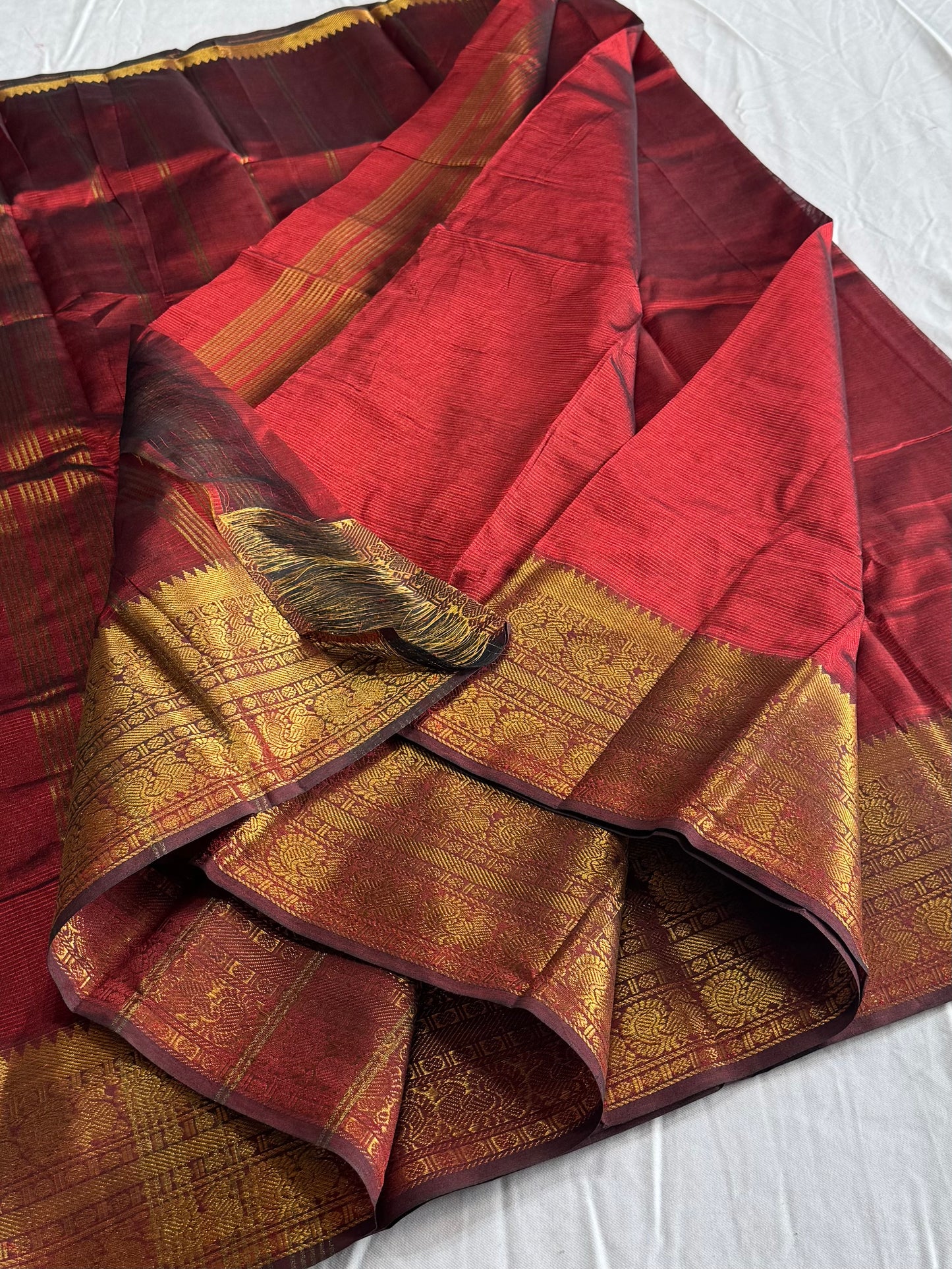 Mangalagiri Pattu by cotton saree with kanchi border
